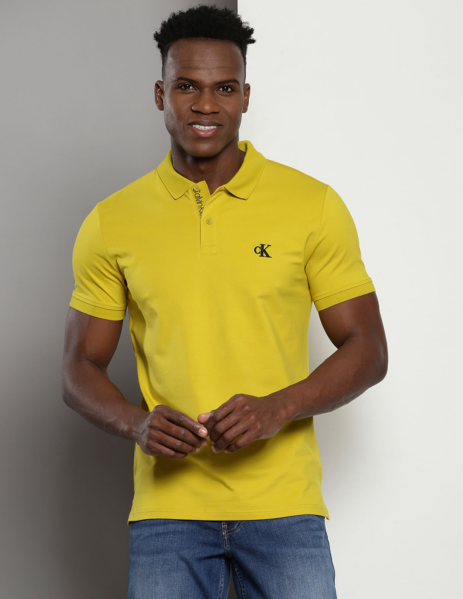 Calvin Klein Slim Fit Cotton Polo Shirt