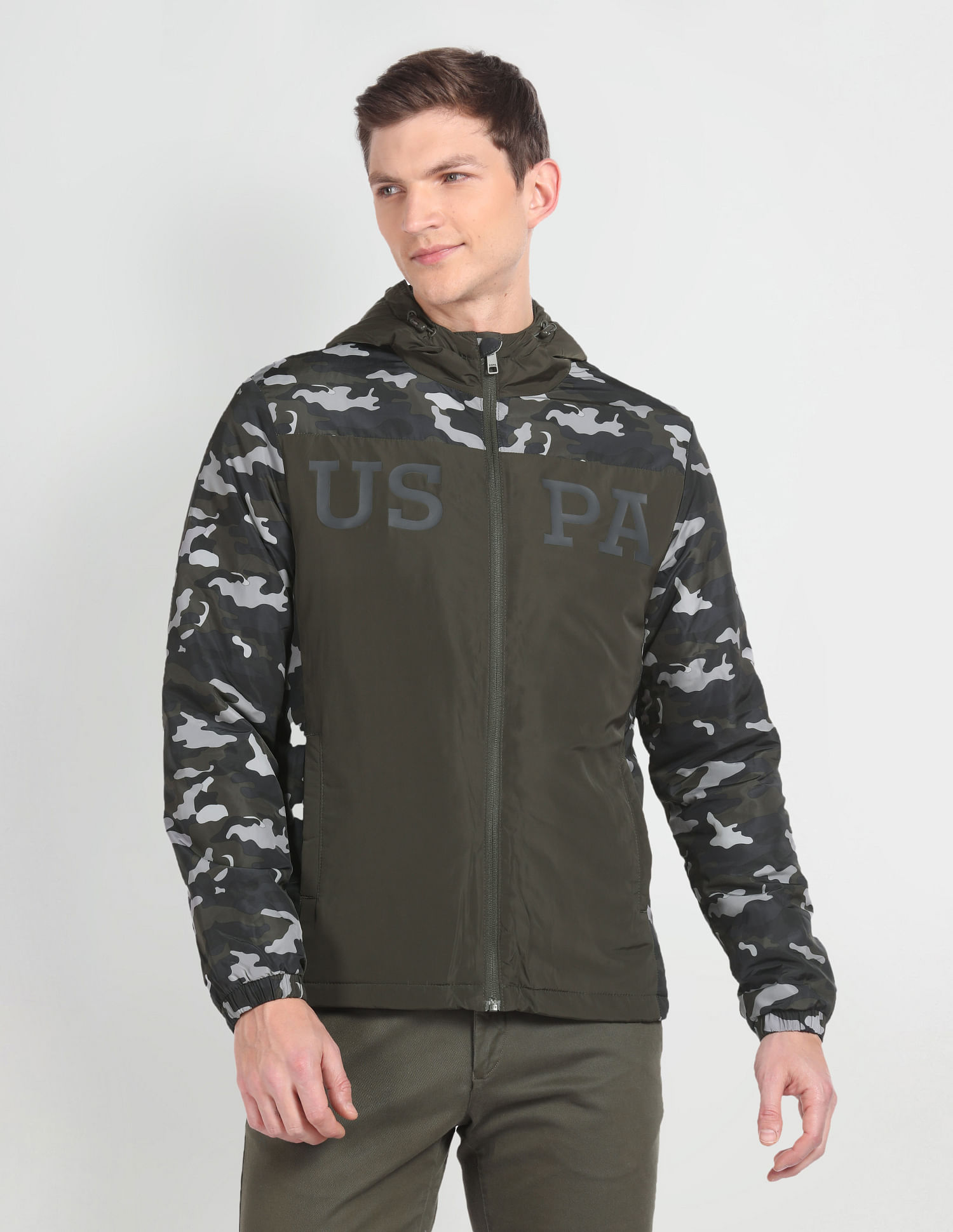 Polo camo outlet windbreaker