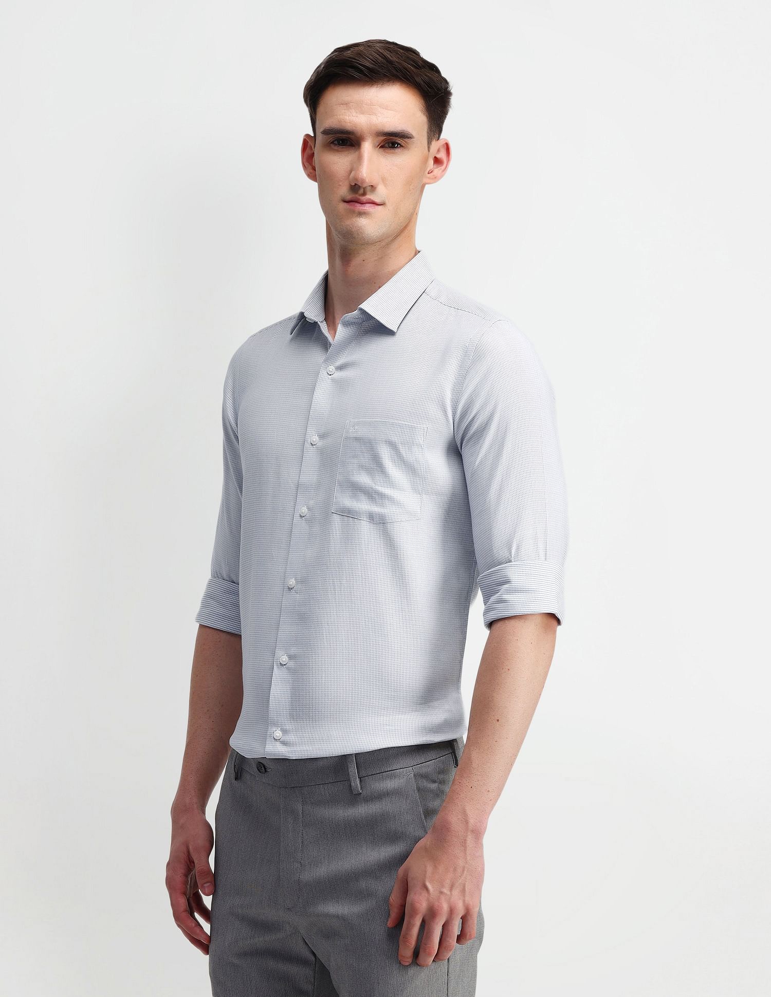 Arrow Textured Cotton Shirt