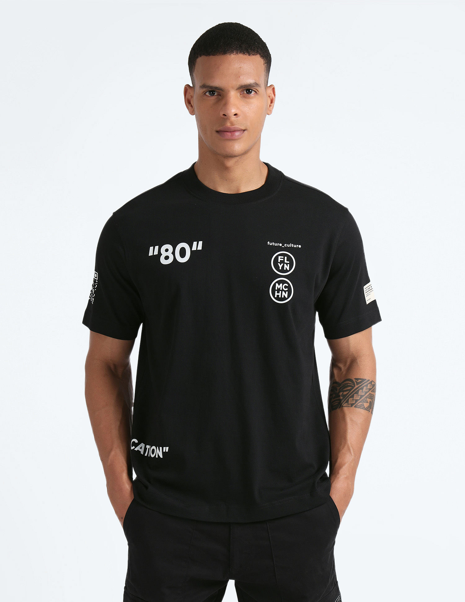 Flying Machine Glow In The Dark Oversized T-Shirt