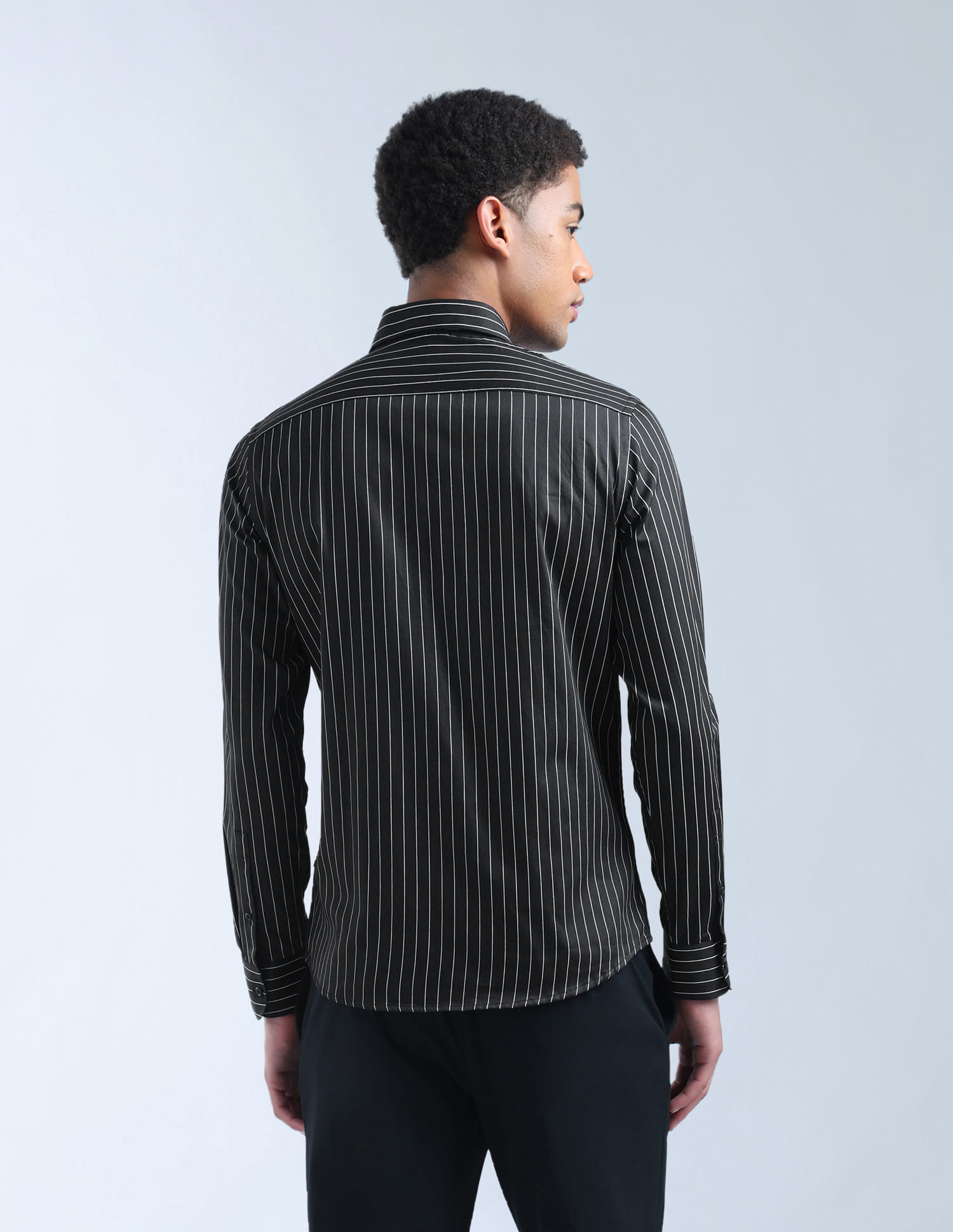 Buy Flying Machine Slim Fit Vertical Striped Original Shirt