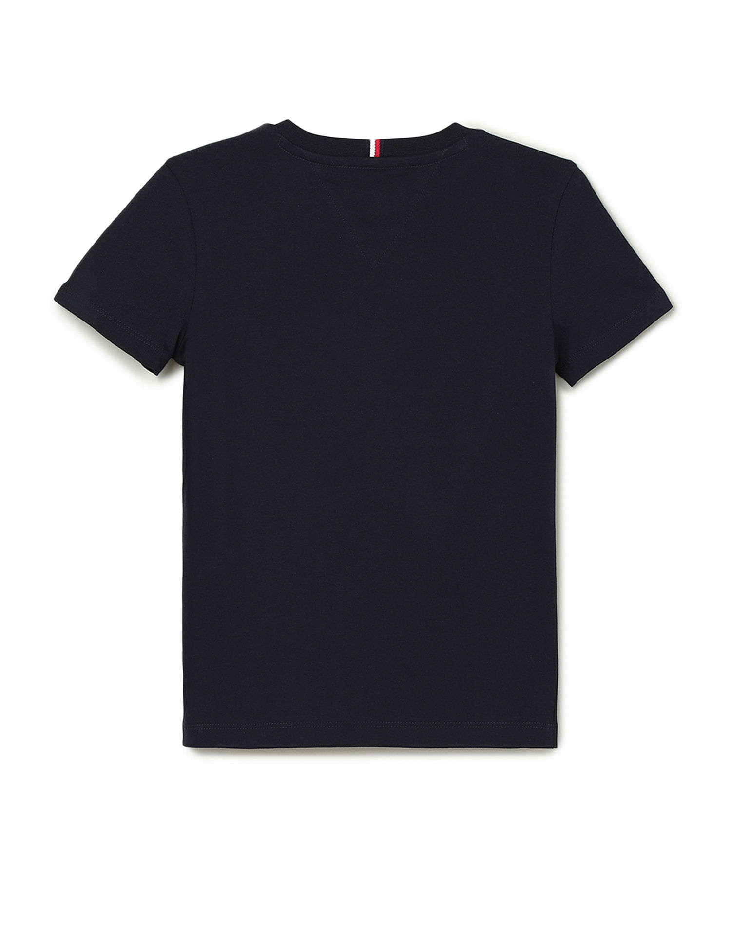 Tommy Hilfiger Kids Boys Flag Embroidered Short Sleeve T-Shirt
