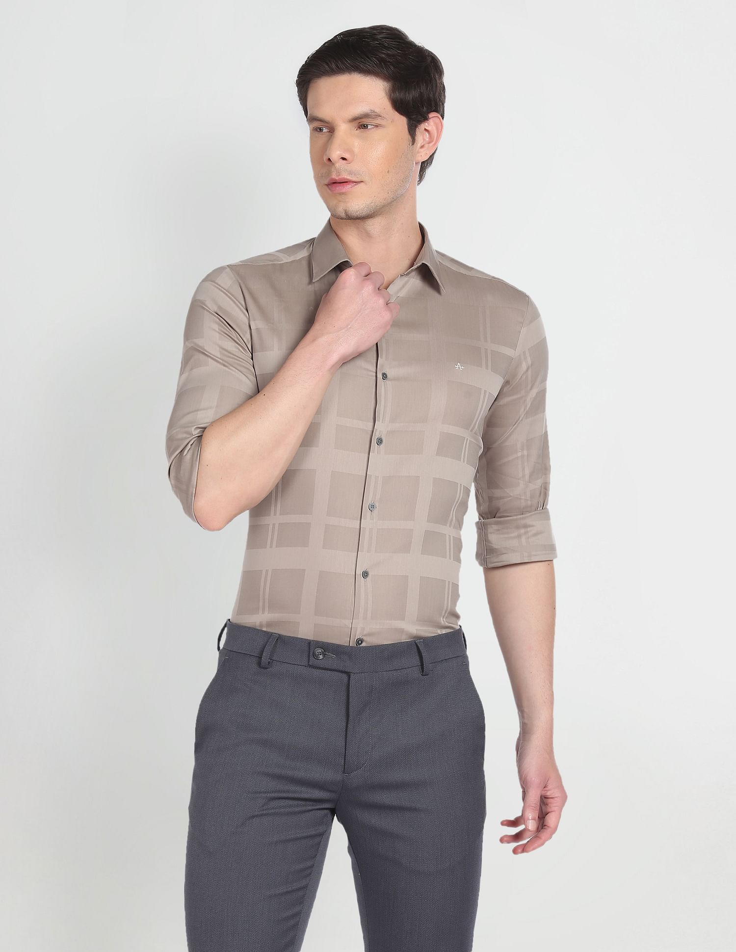 Arrow Newyork Super Slim Fit Check Shirt
