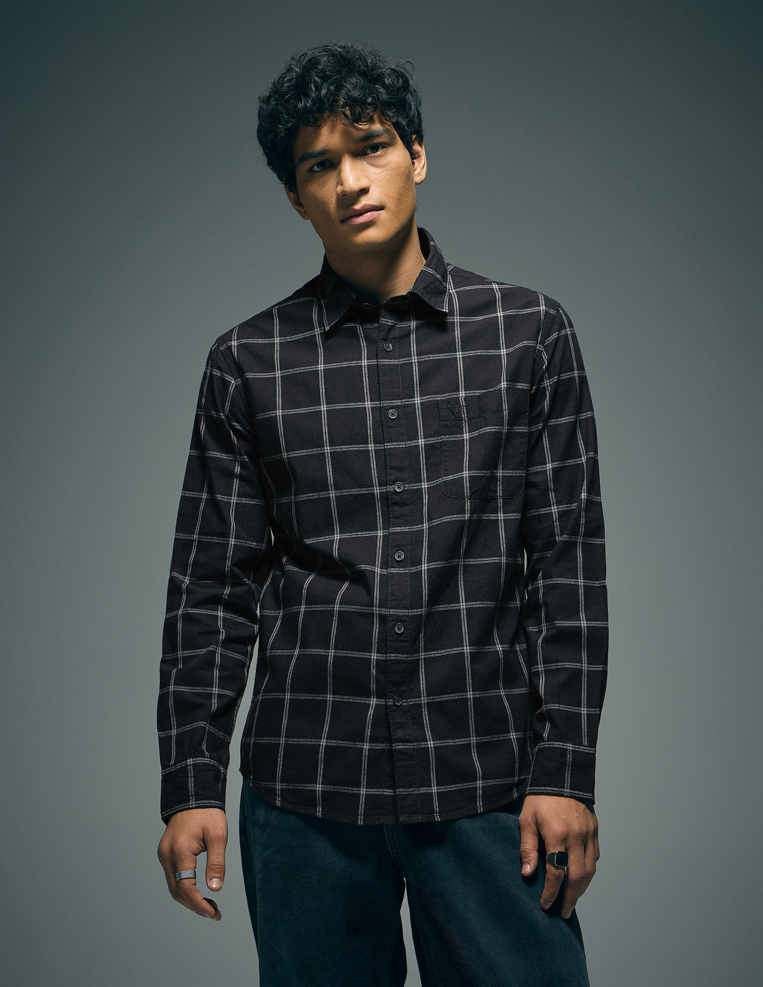Flying Machine Slim Fit Essentials Shirt