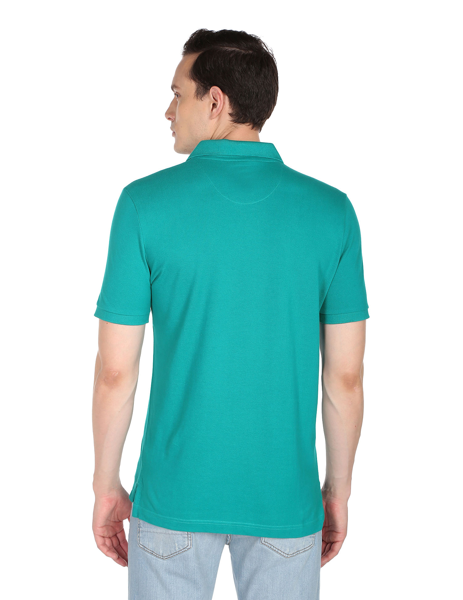 Arrow Solid Cotton Pique Polo Shirt