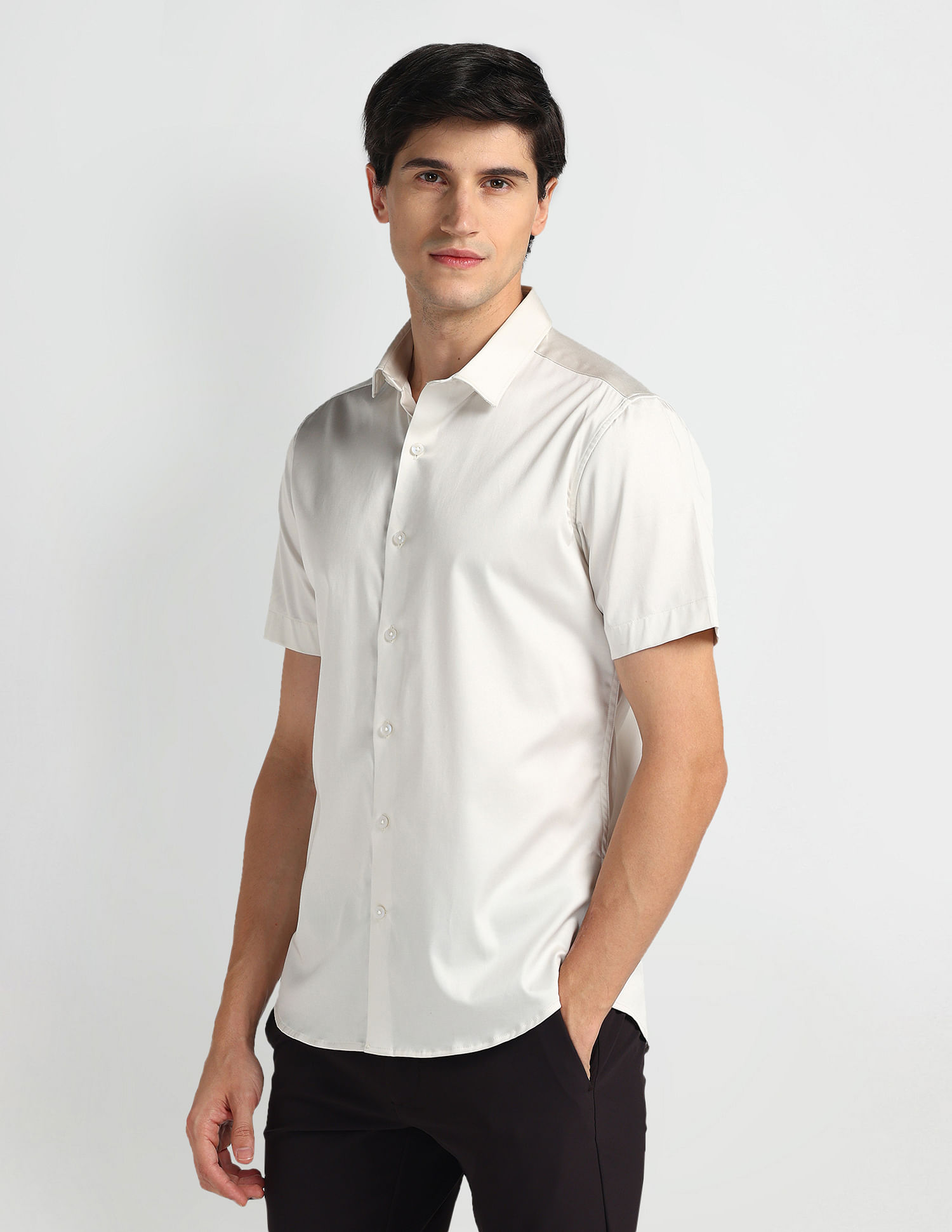 Arrow Sports Brooklyn Ultra Slim Fit Solid Shirt