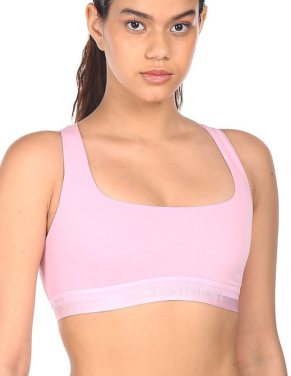 Buy Calvin Klein Underwear Women Pink Scoop Neck Racerback Bra