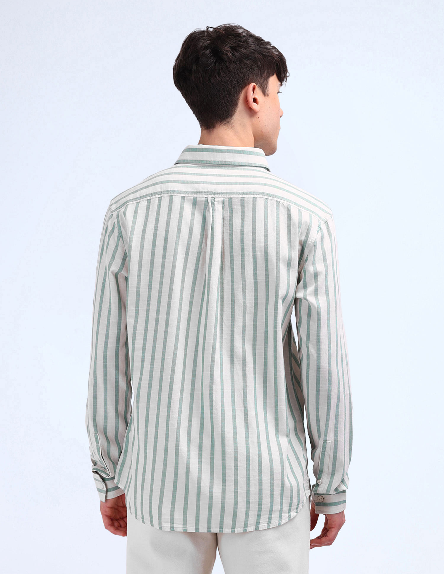 Flying Machine Regular Fit Striped Shirt