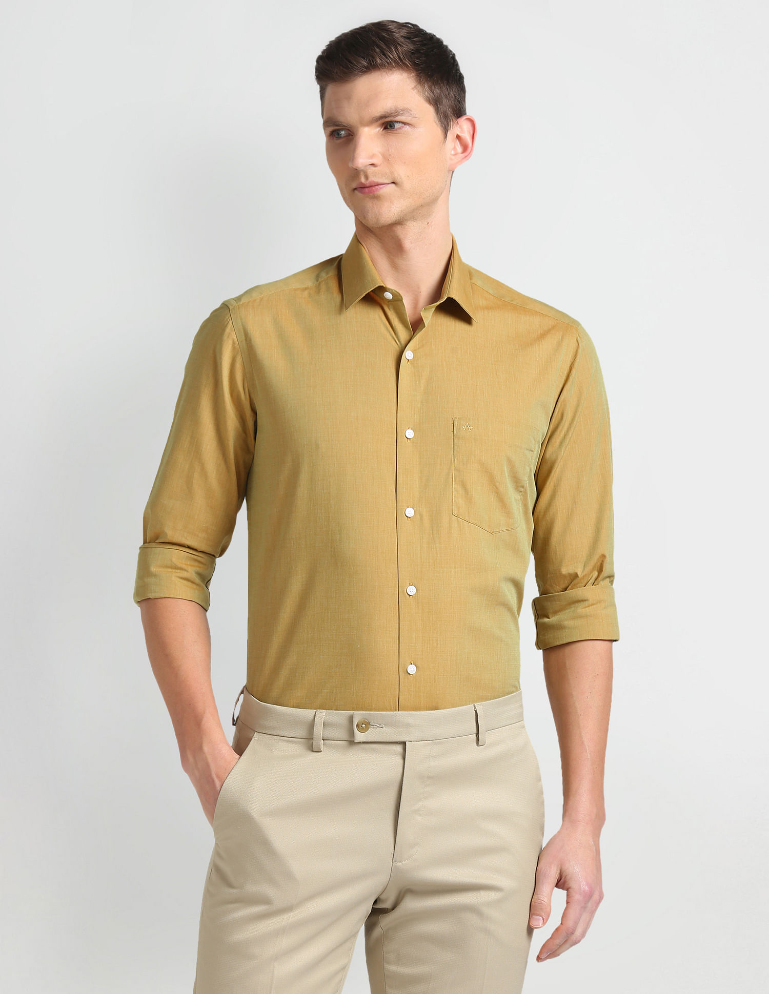 Arrow Manhattan Slim Fit Cotton Shirt