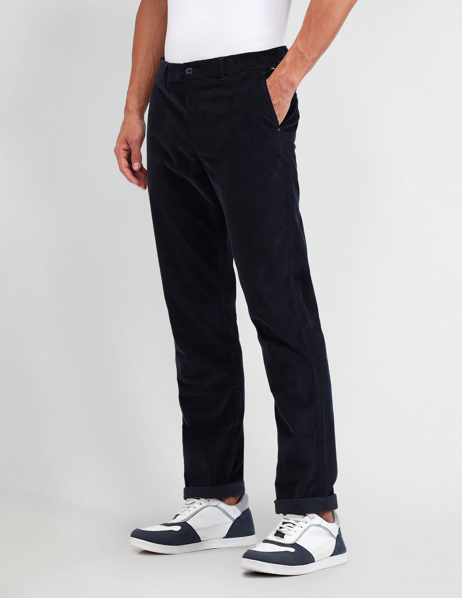 Arrow Sport Regular Fit Corduroy Trousers