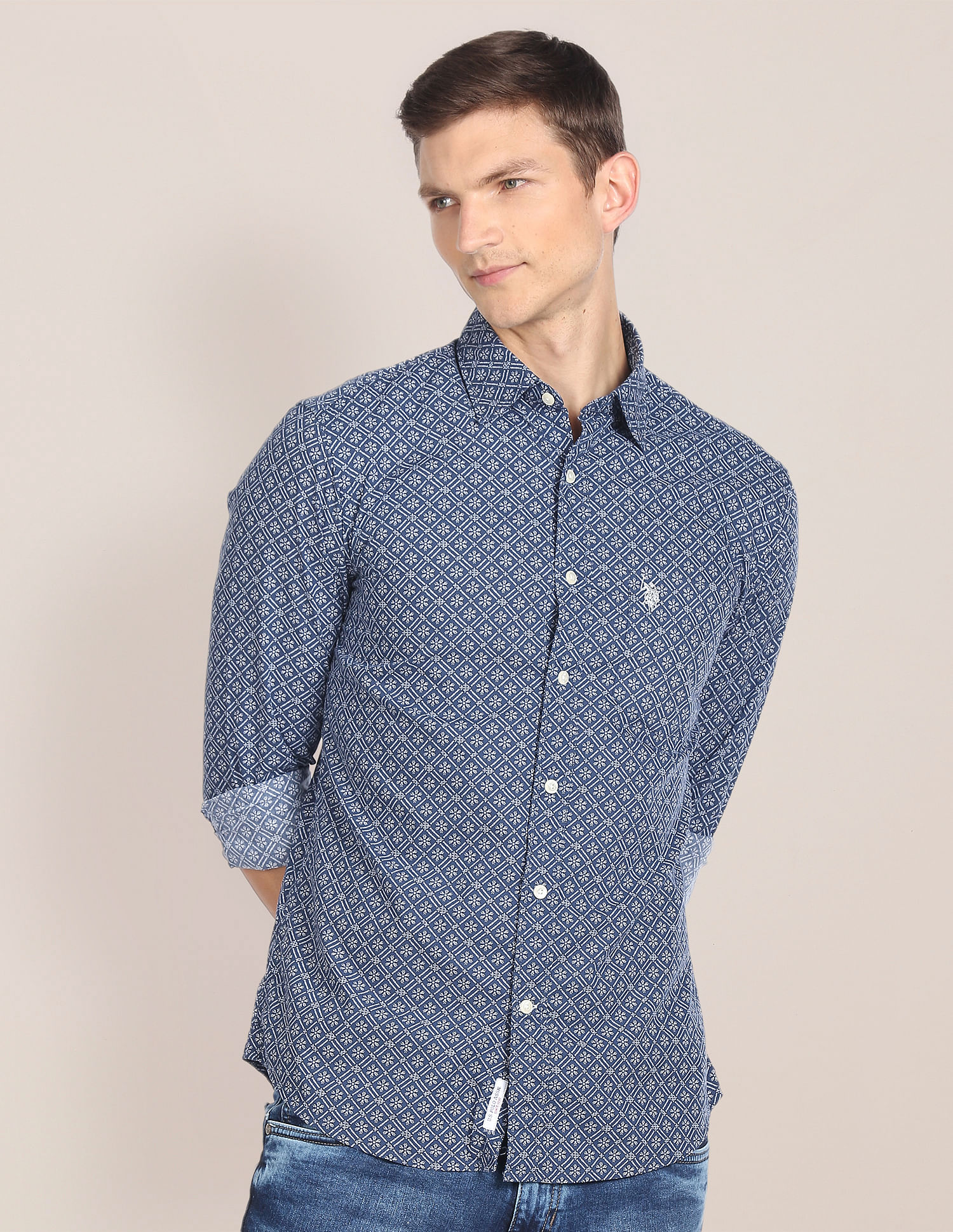 Buy 18+ Men Grey Denim Casual Shirts (XL) Online at Best Prices in India -  JioMart.