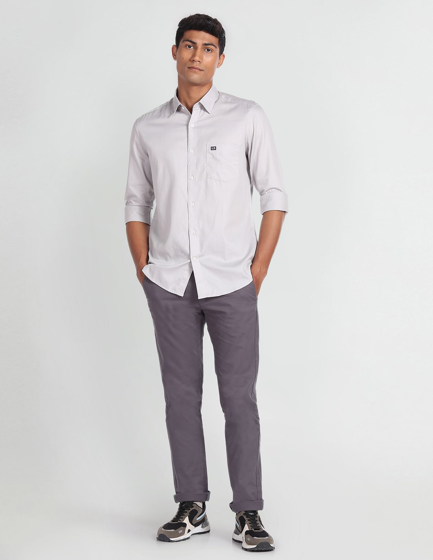 Arrow Sports Manhattan Slim Fit Dobby Shirt