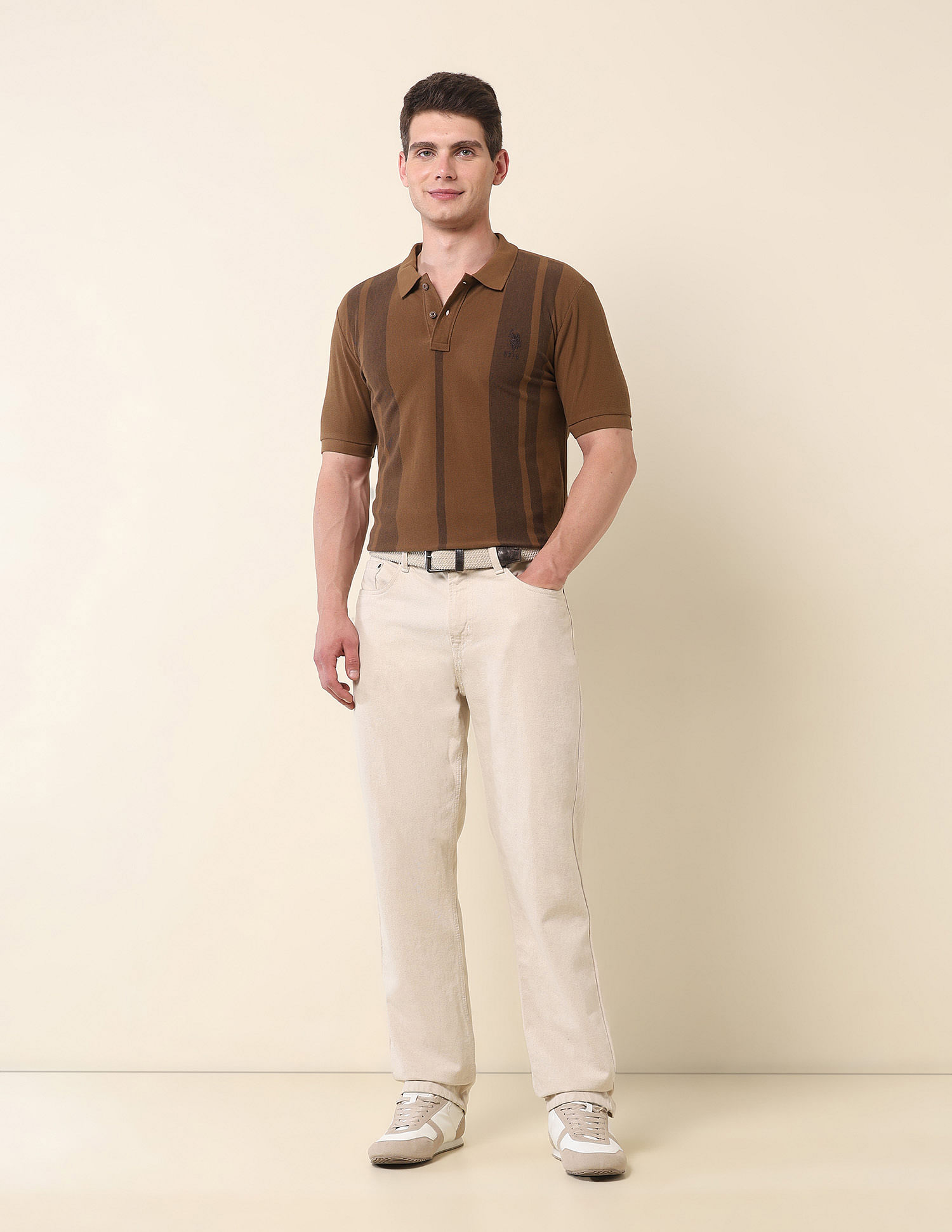 U.S. Polo Assn. Vertical Striped Classic Polo Shirt
