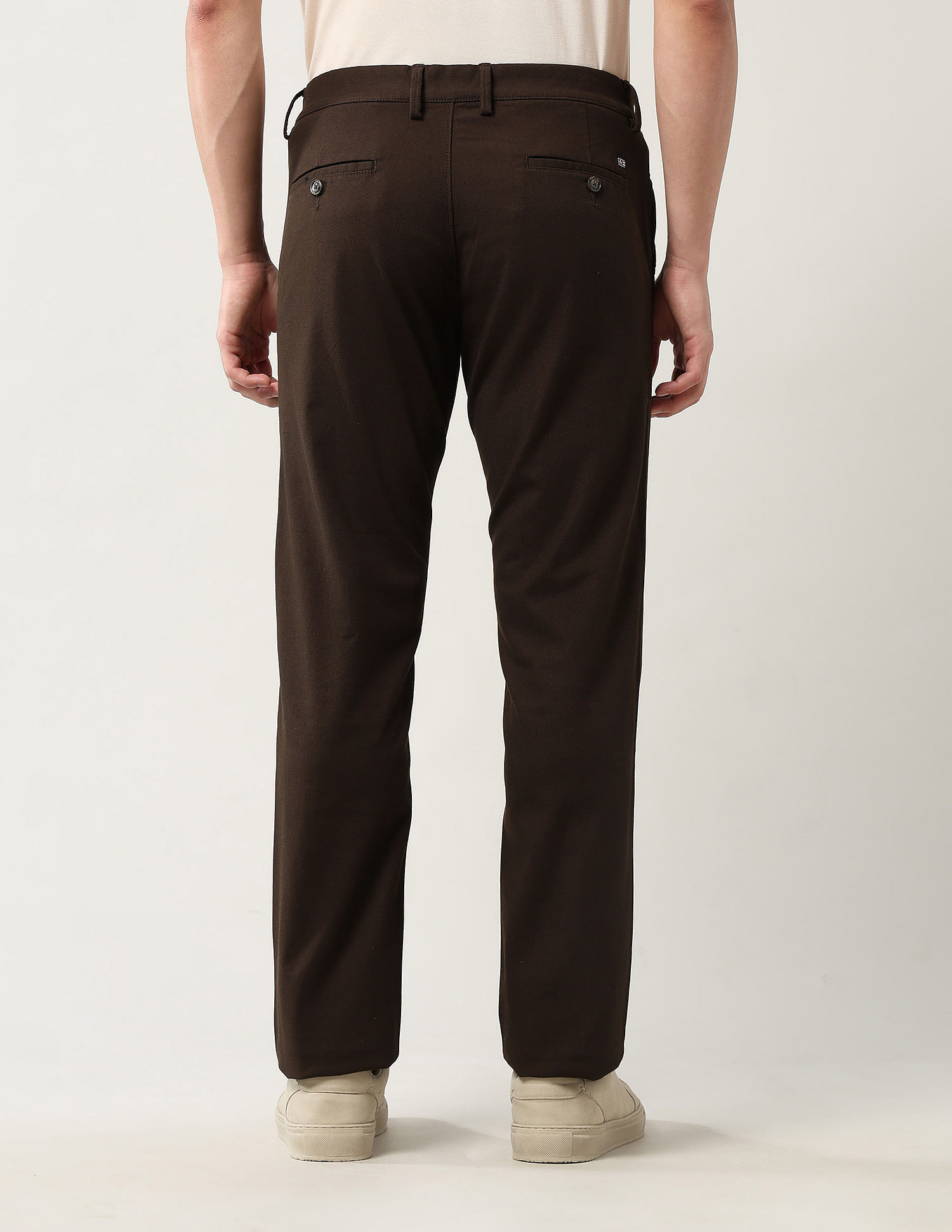 Arrow Sport Solid Dobby Trousers