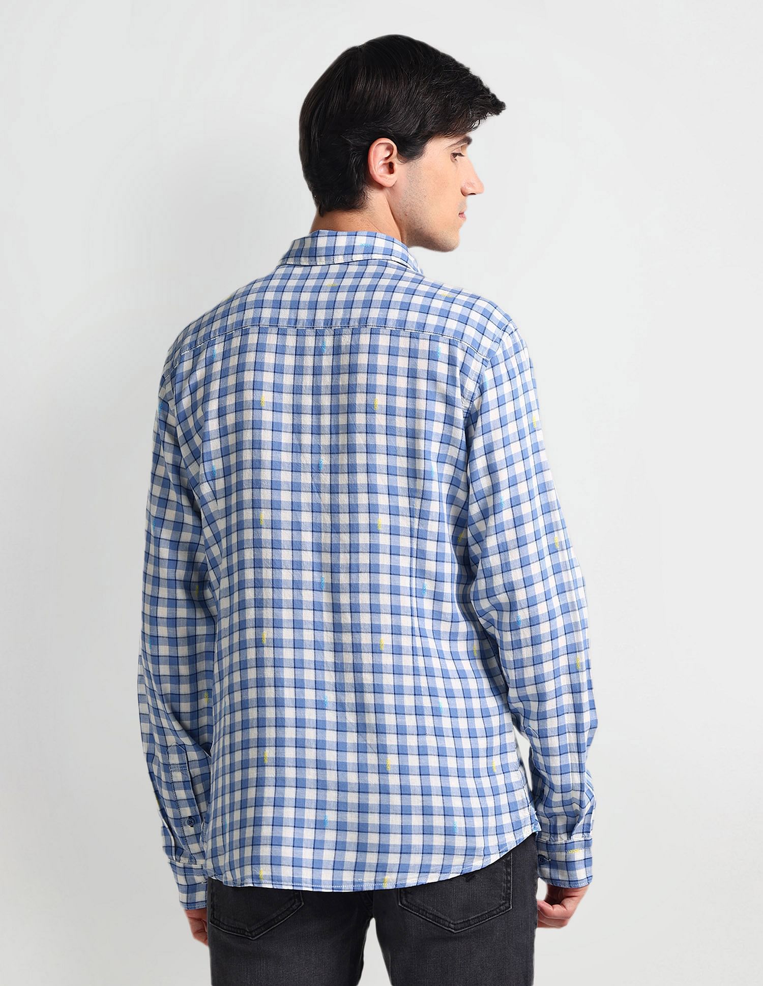 U.S. Polo Assn. Denim Co. Shepherd Check Slim Shirt