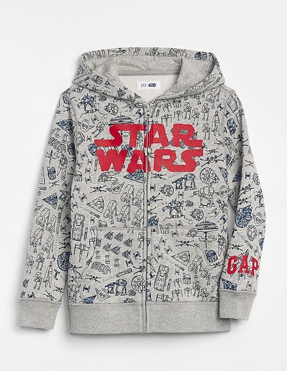 Buy GAP Boys Boys Grey Star Wars™ Hoodie Sweatshirt NNNOW