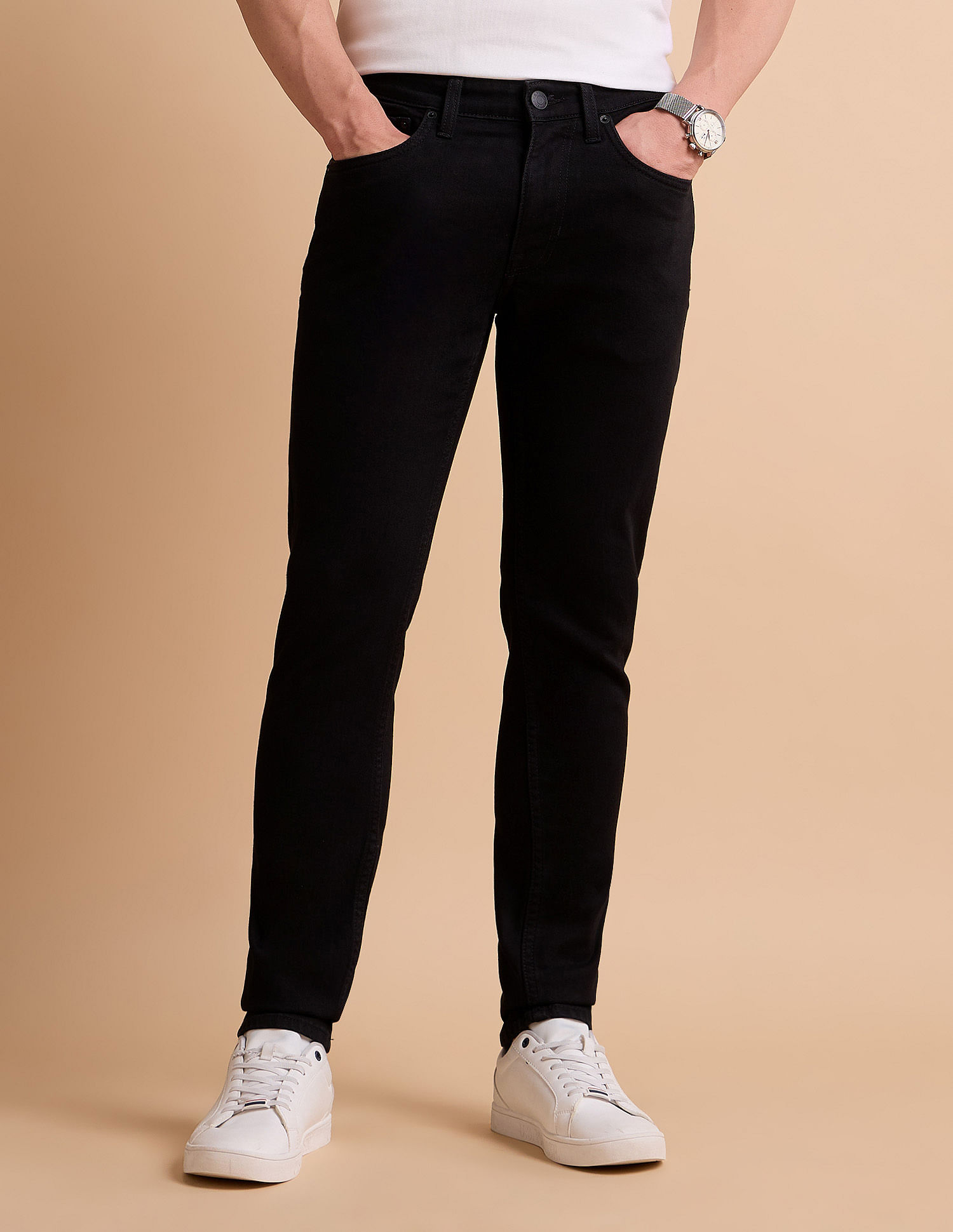U.S. Polo Assn. Denim Co. Brandon Slim Tapered Fit Black Jeans