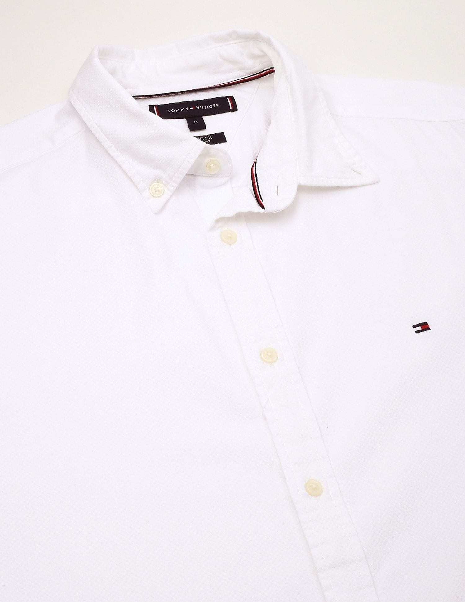 Tommy Hilfiger Solid Slim-Fit Dobby Woven Shirt