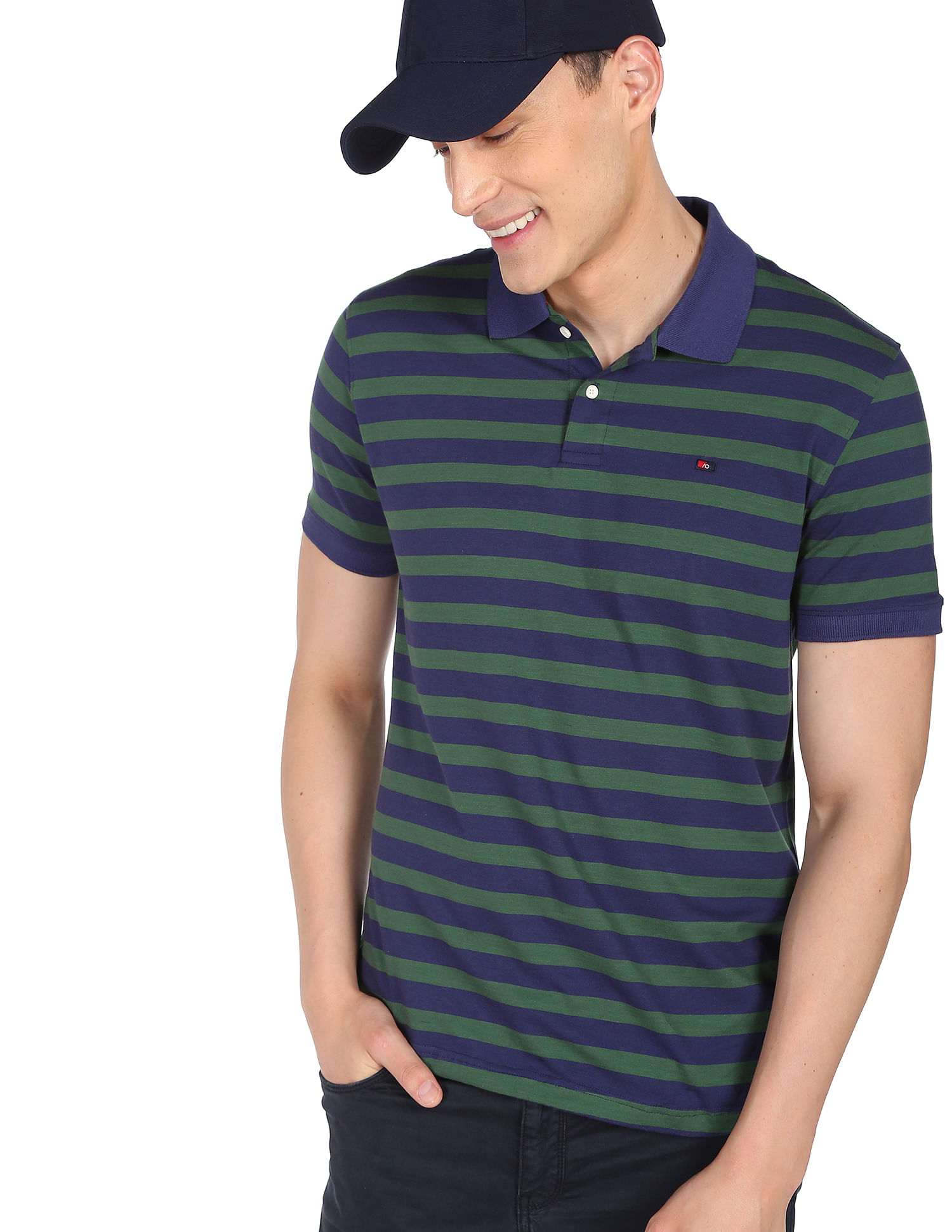 horizontal striped polo shirts