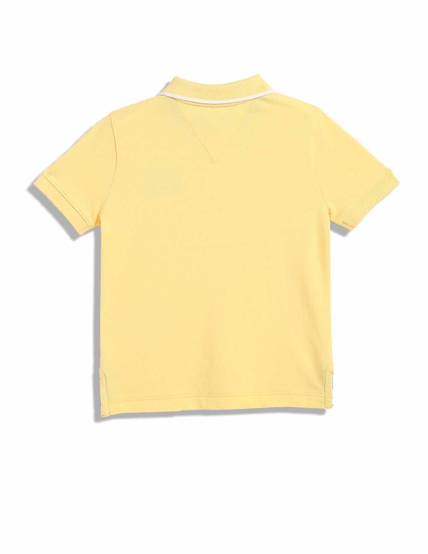 Tommy Hilfiger Kids Boys Logo Regular-Fit Cotton Polo T-Shirt