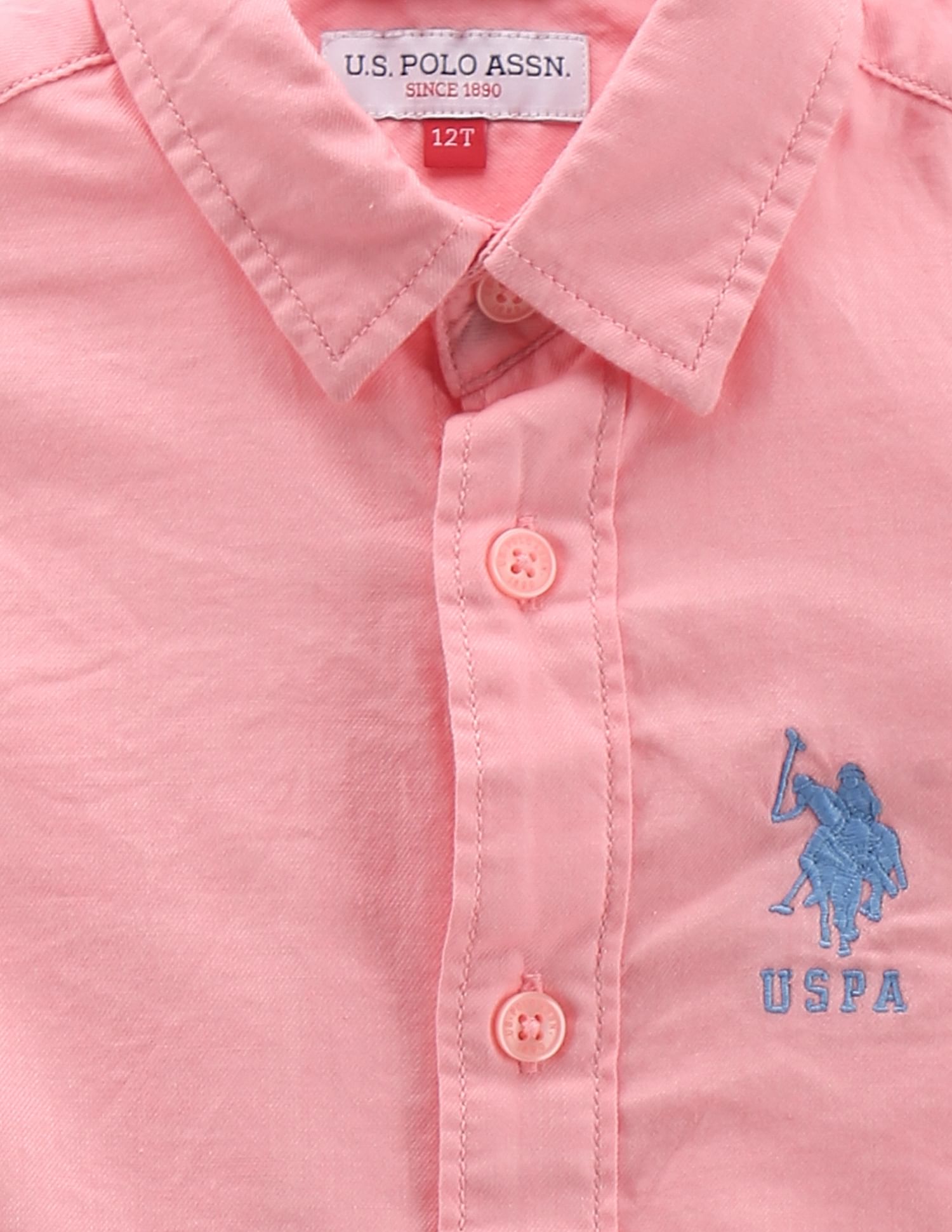 U.S. Polo Assn. Kids Boys Solid Twill Shirt
