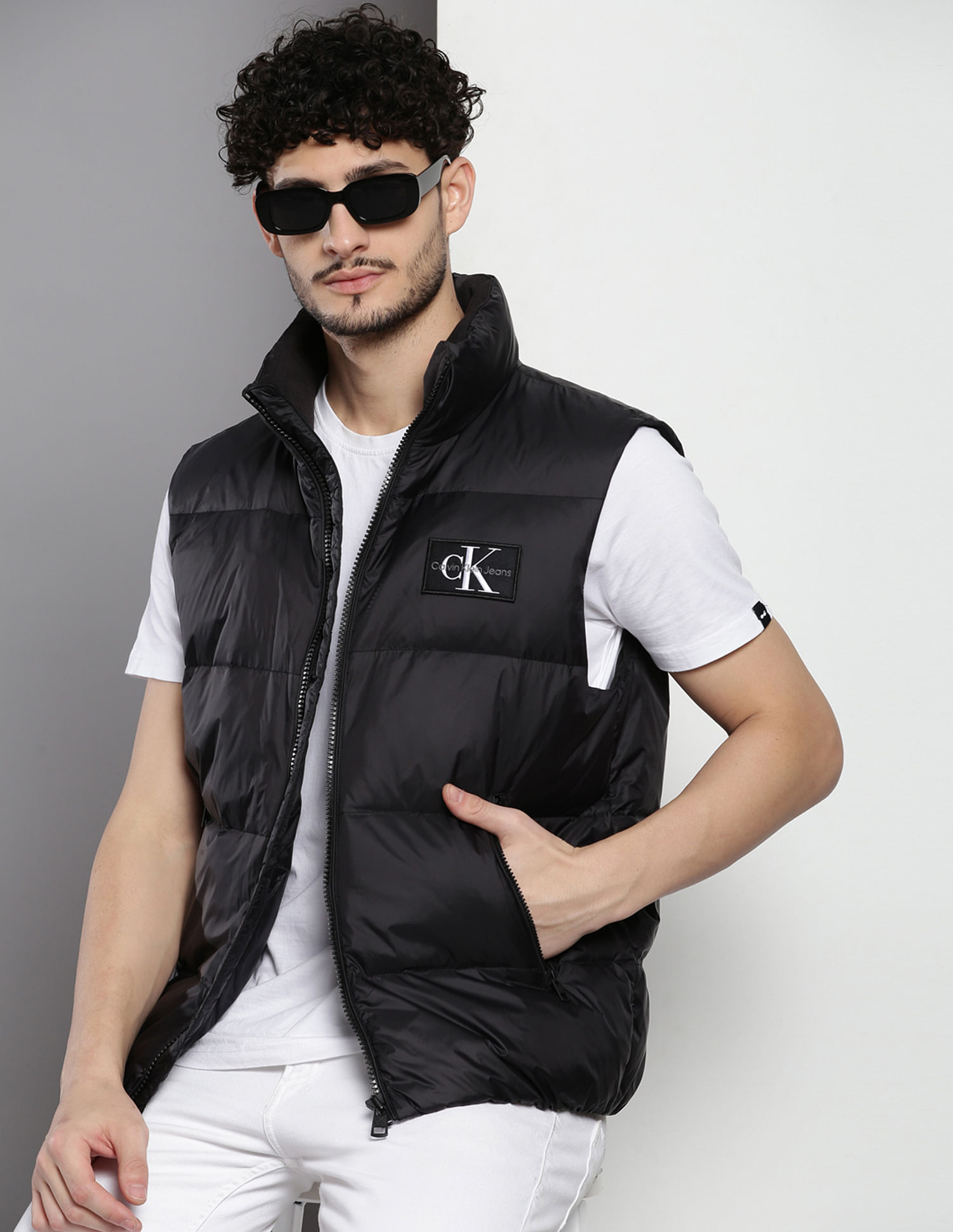 Buy Calvin Klein Essentials Sleeveless Puffer Jacket NNNOW