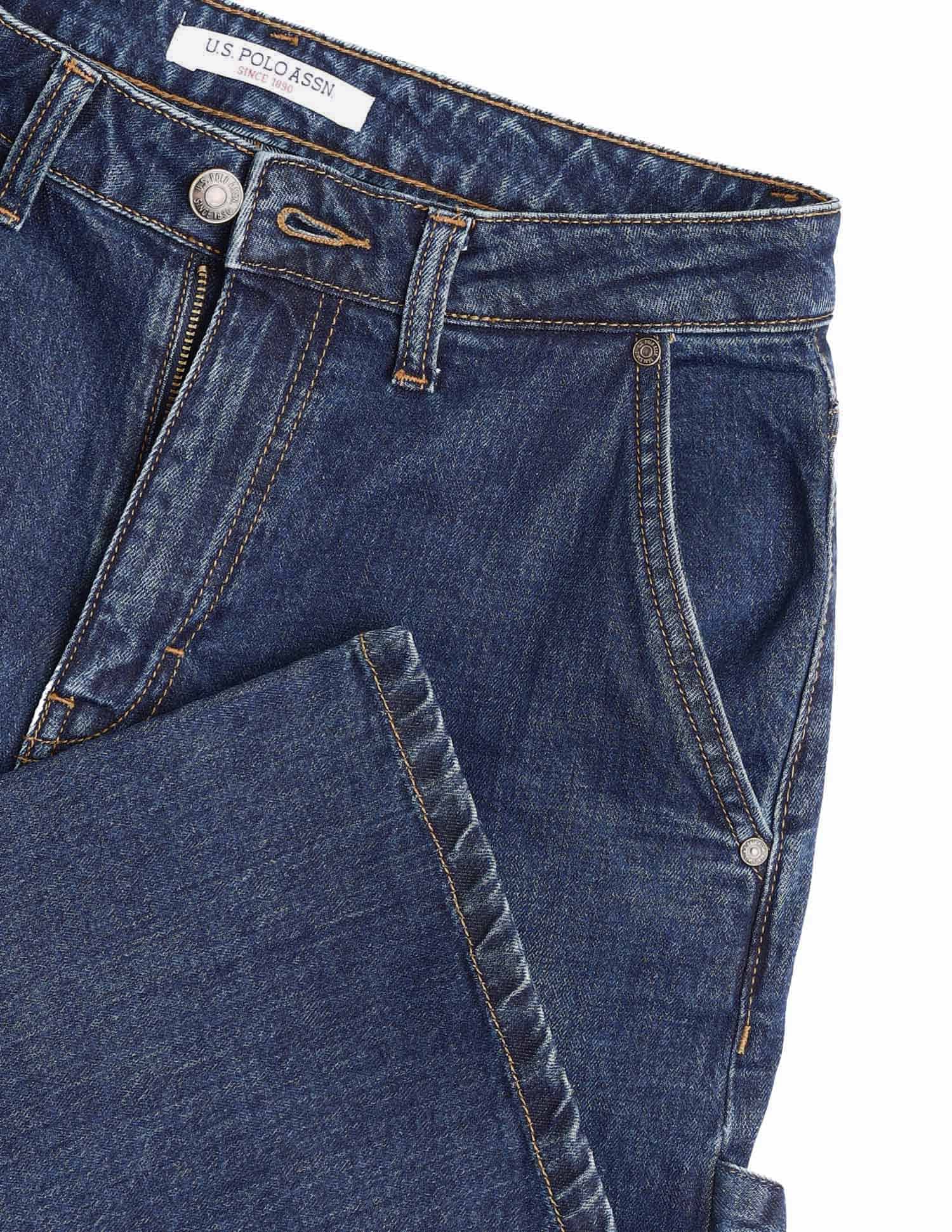 U.S. Polo Assn. Women High Rise Ultra Wide Leg Fit Jeans