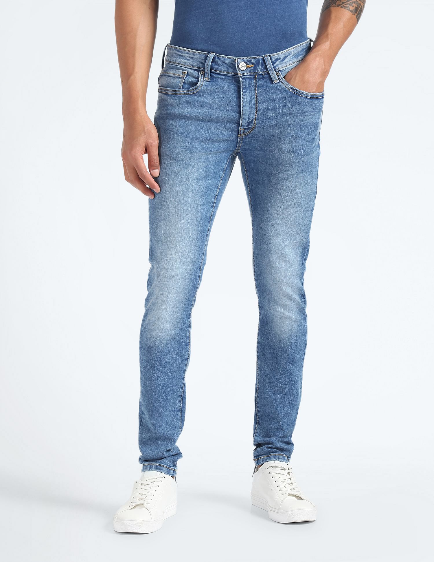 Flying Machine Low Rise Jackson Super Skinny Fit Jeans