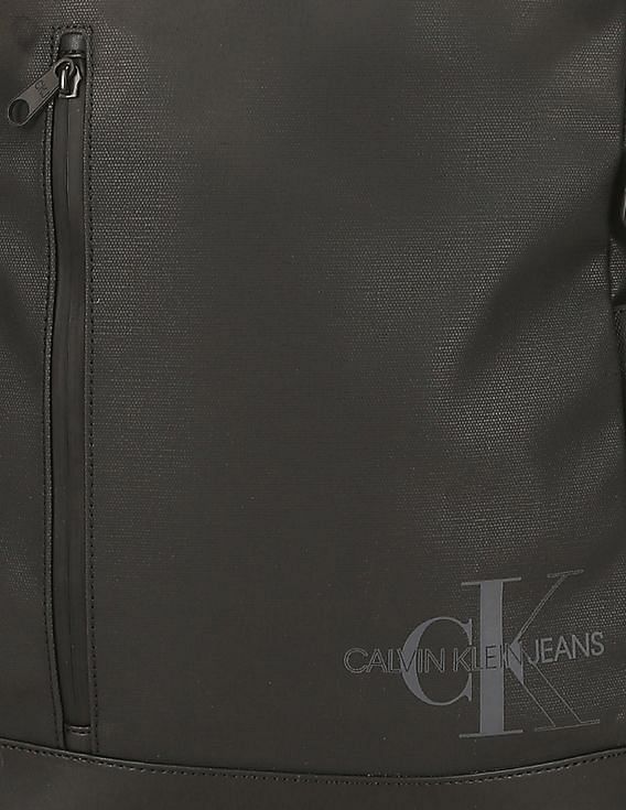 Buy Calvin Klein Men Black Top Zip Pocket Adjustable Side