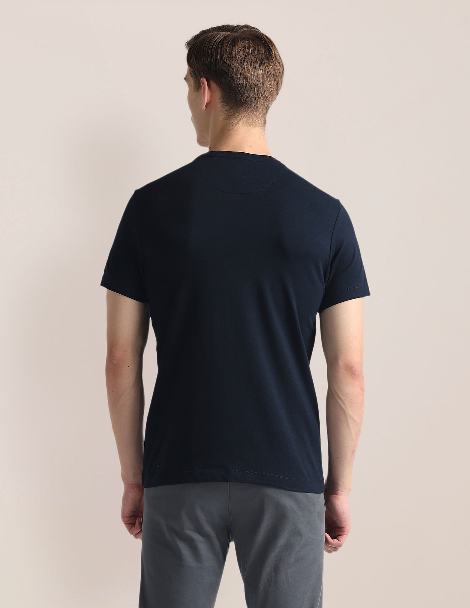 U.S. Polo Assn. Crew Neck Brand Print T-Shirt