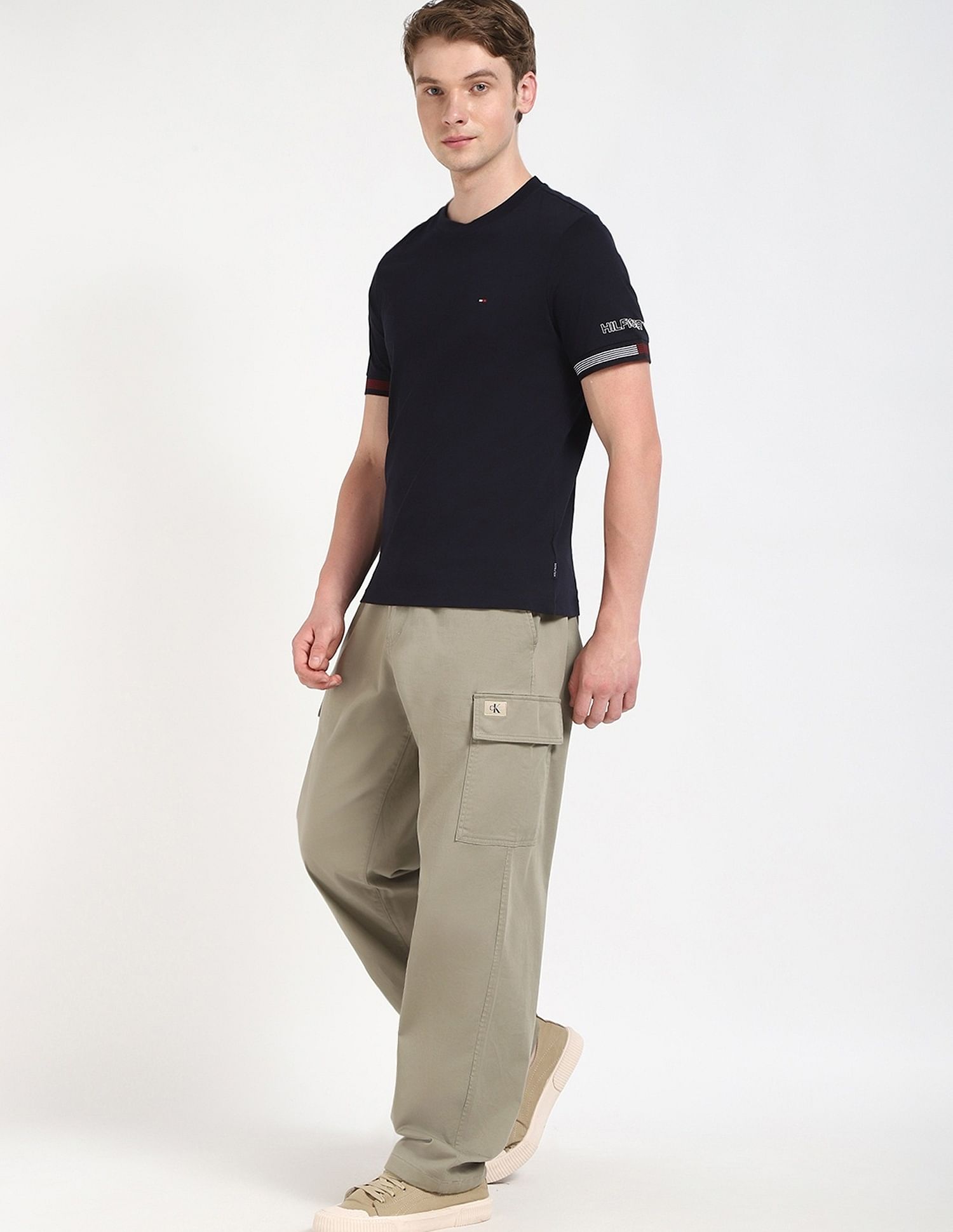 Tommy Hilfiger Solid Regular-Fit Cotton T-Shirt