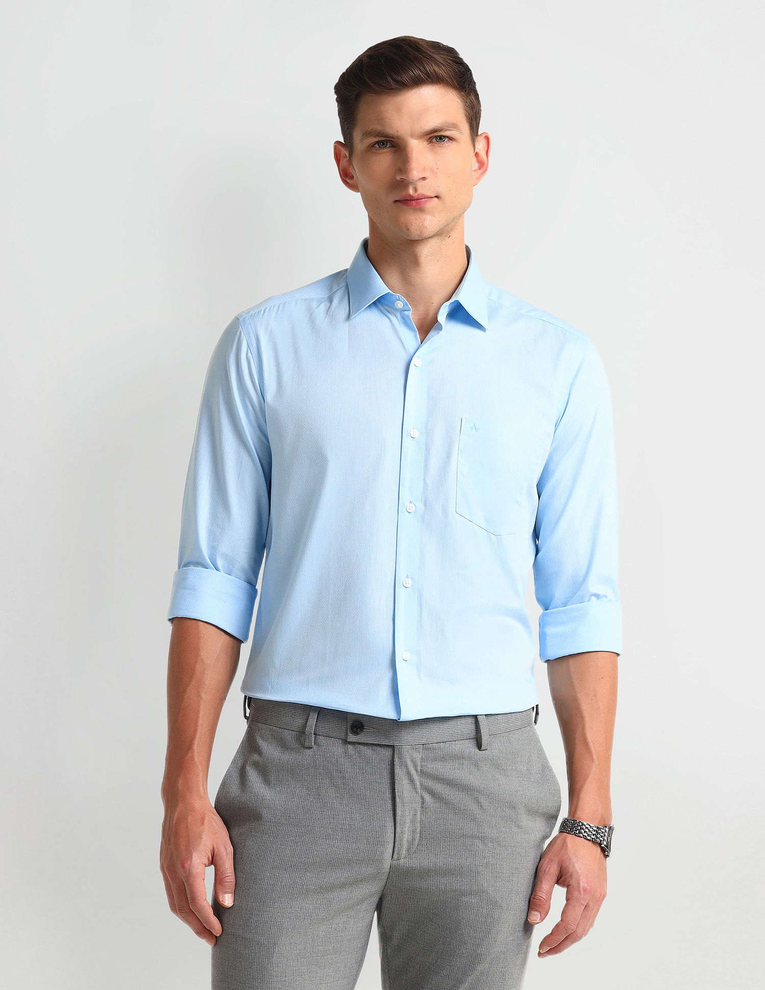 Arrow Manhattan Slim Fit Dobby Shirt