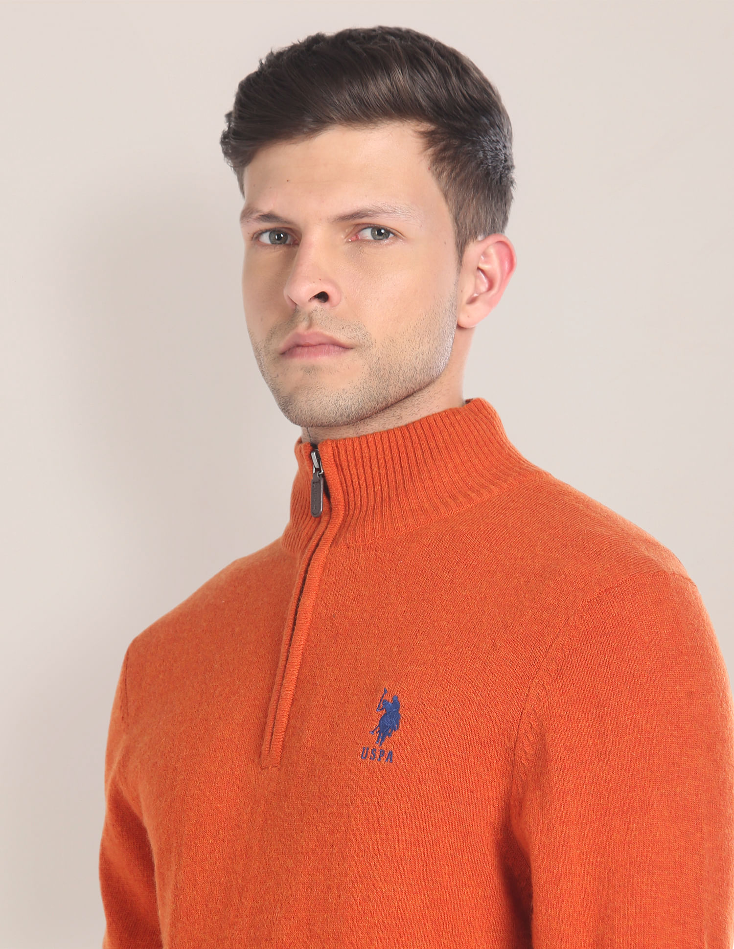 Buy U.S. Polo Assn. High Neck Logo Sweater - NNNOW.com