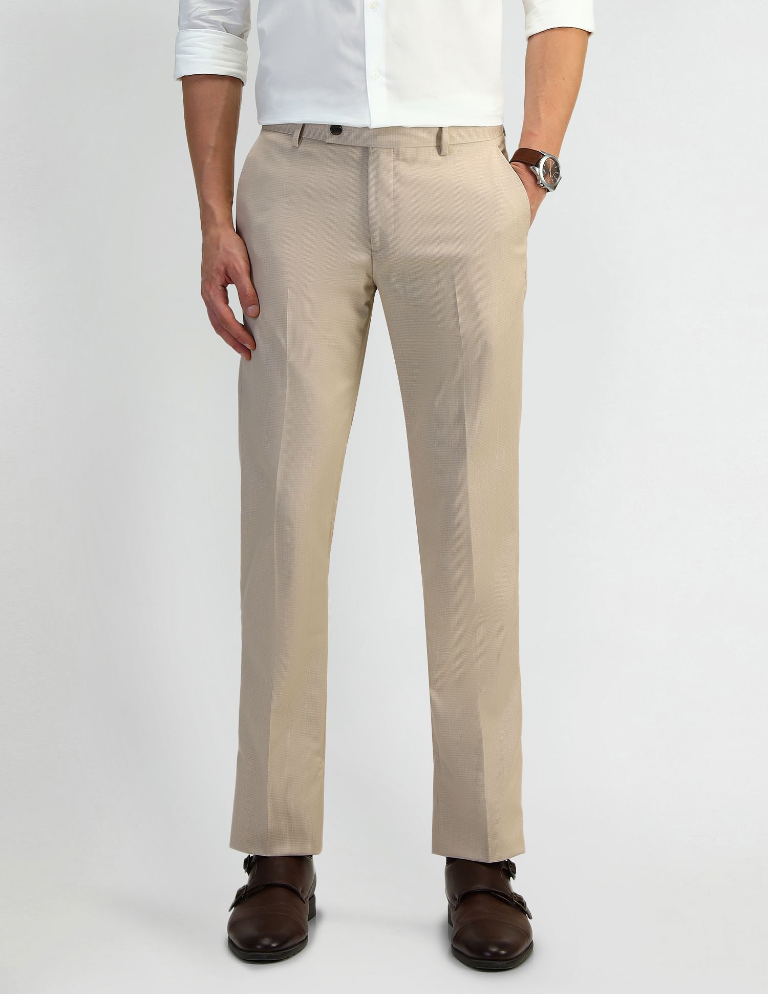 Arrow Textured Dobby Trousers