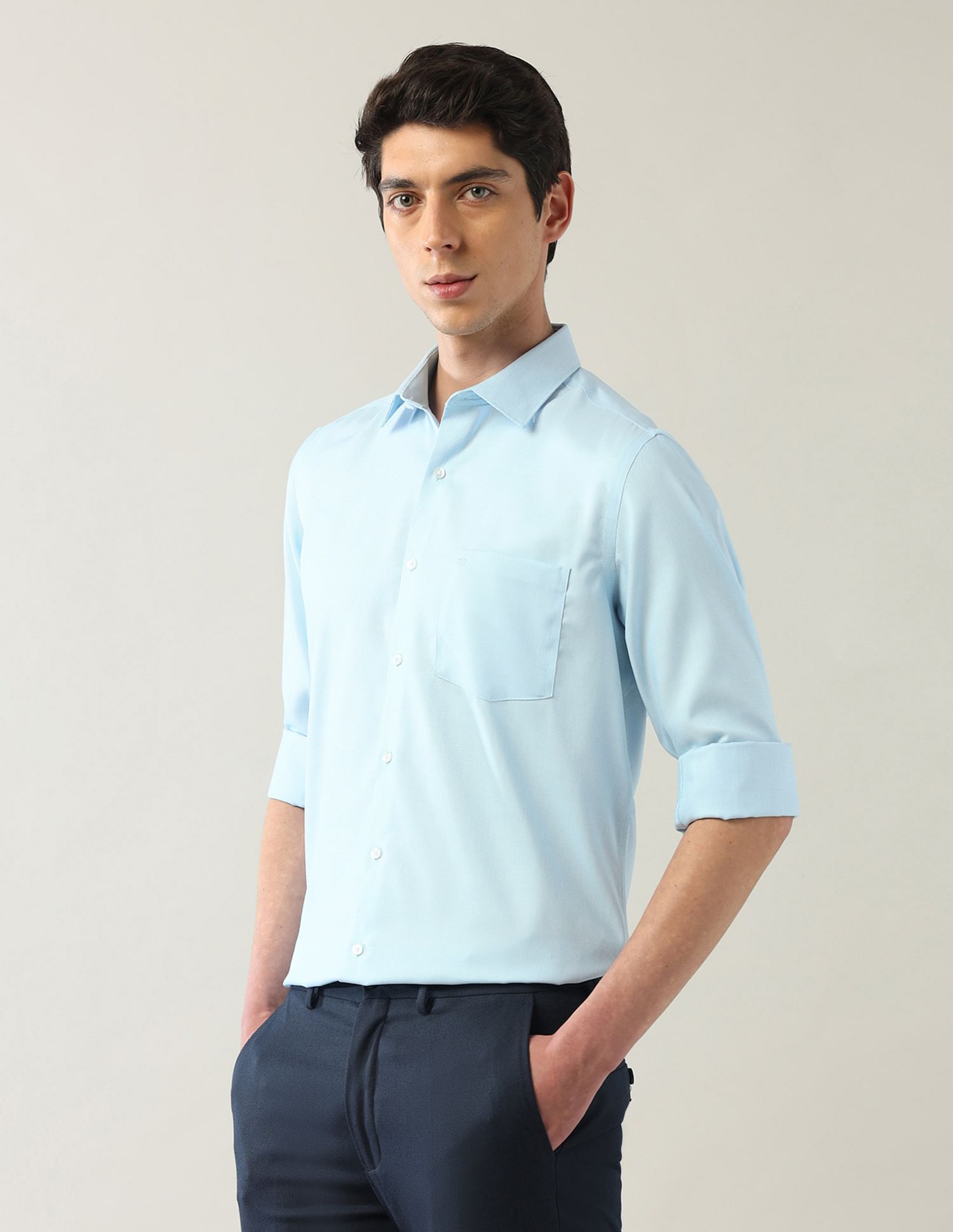 Arrow Manhattan Slim Fit Autopress Shirts