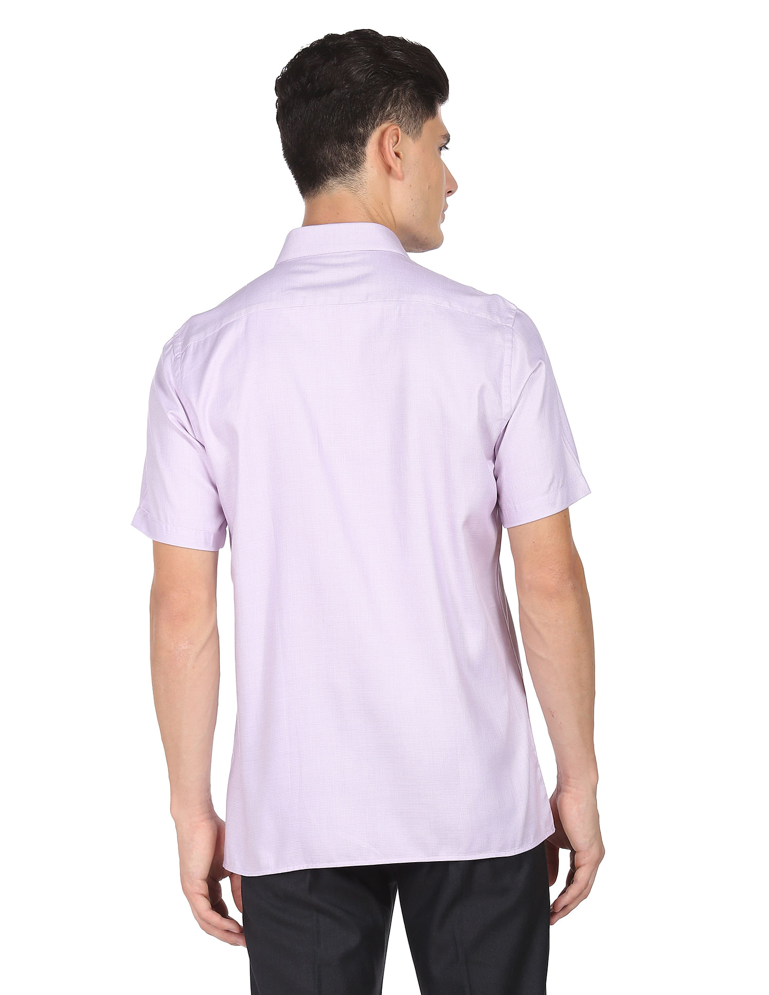 Light purple short hot sale sleeve shirt