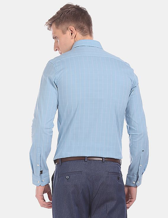 Rick Cardona NewYork Long Sleeve Shirt blue casual look Fashion Formal Shirts Long Sleeve Shirts 