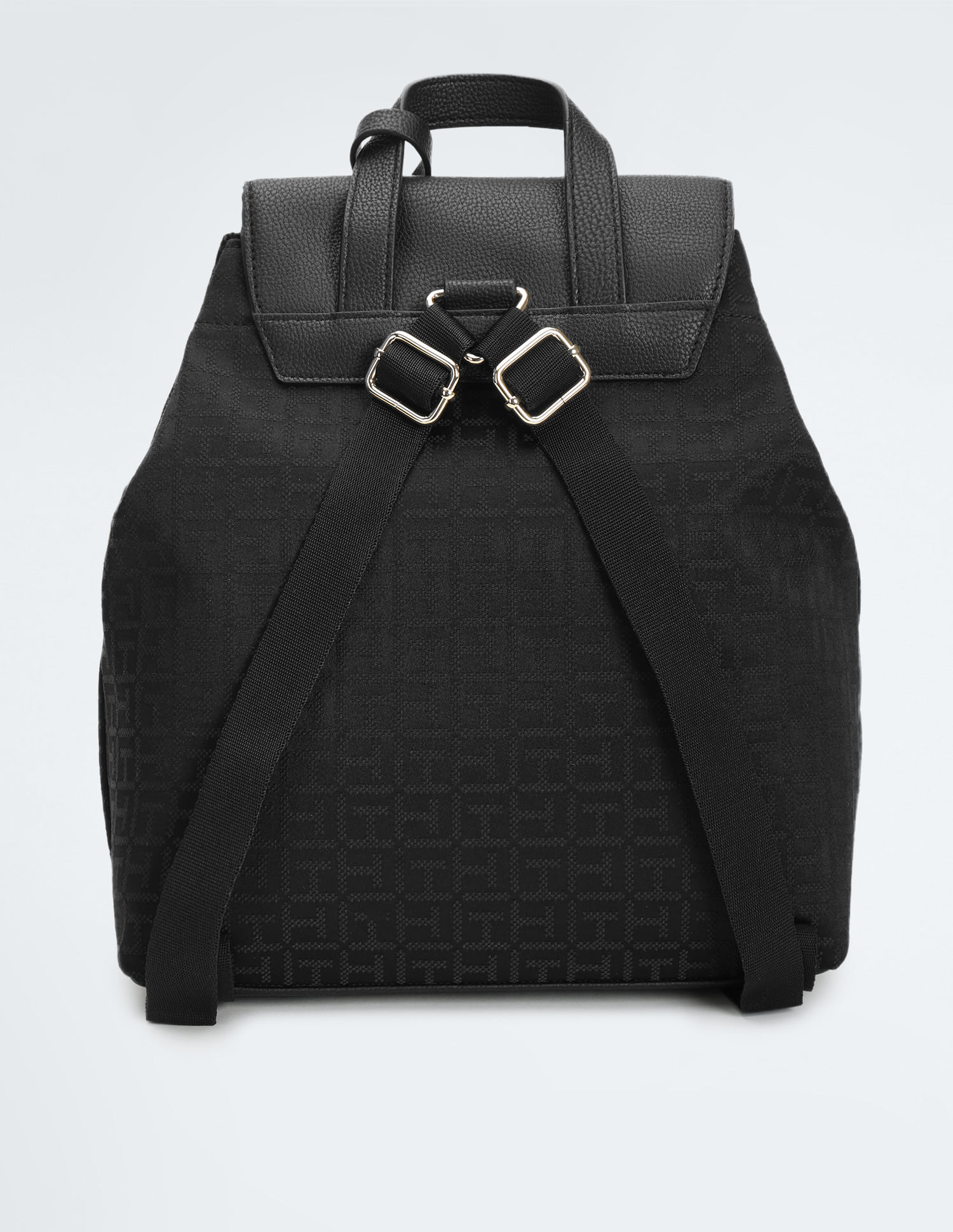 Buy Tommy Hilfiger Tonal Monogram Jacquard Ruby Backpack  display picture 2