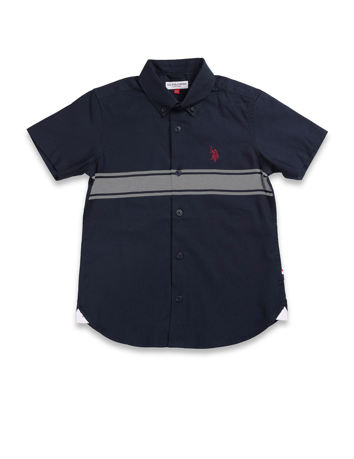 U.S. Polo Assn. Kids Boys Horizontal Stripe Shirt