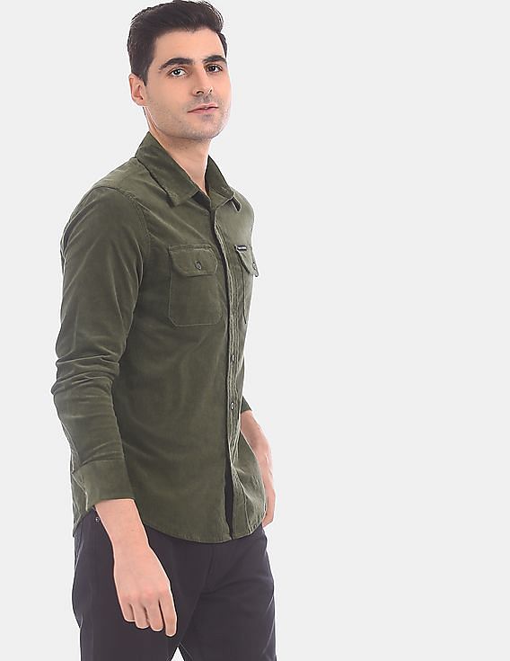 ck olive green shirt