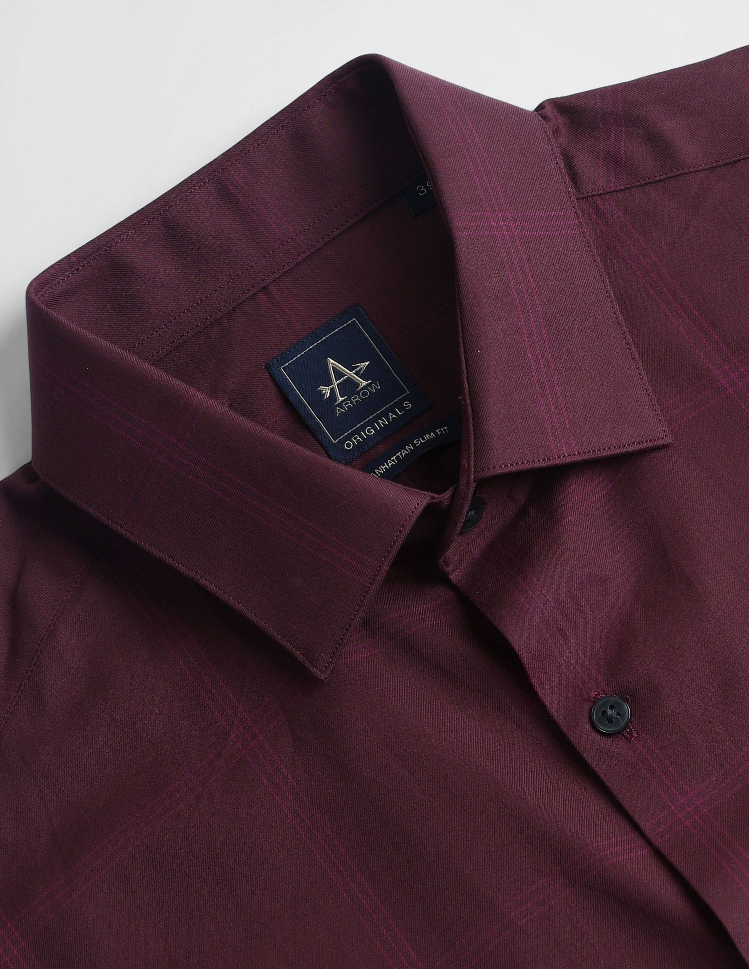 Arrow Windowpane Check Twill Shirt