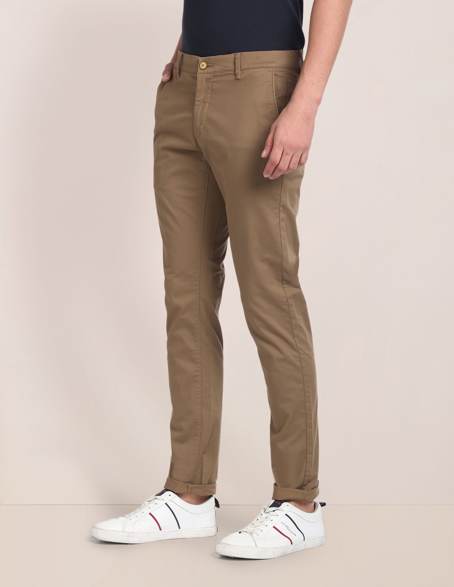 U.S. Polo Assn. Austin Trim Regular Fit Geometric Trousers