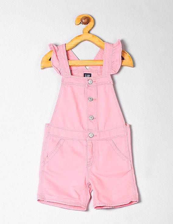 Ruffle Overalls Gap Overalls Kids Buy GAP Girls Pink Ruffle Strap