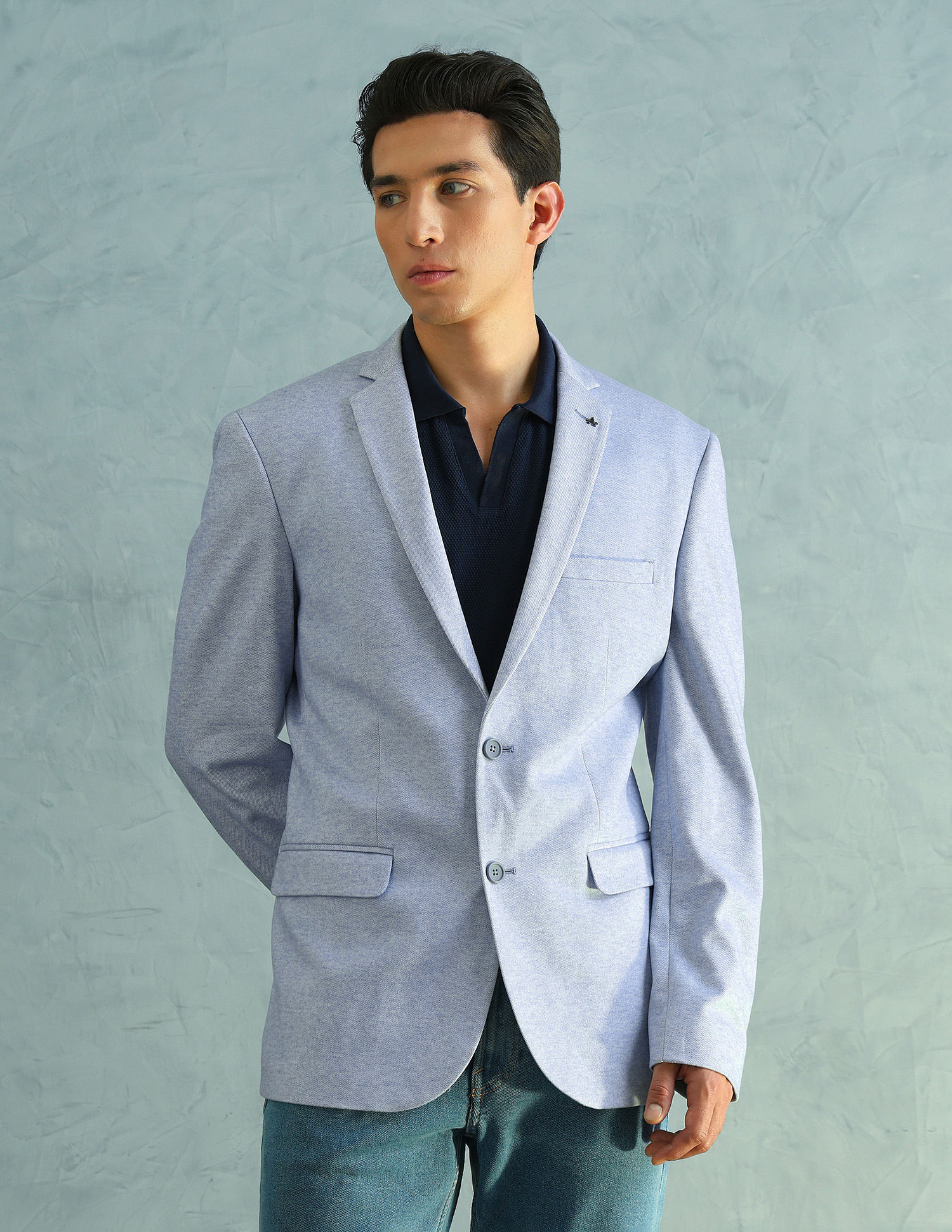 Arrow Slim Fit Smart Knit Blazer