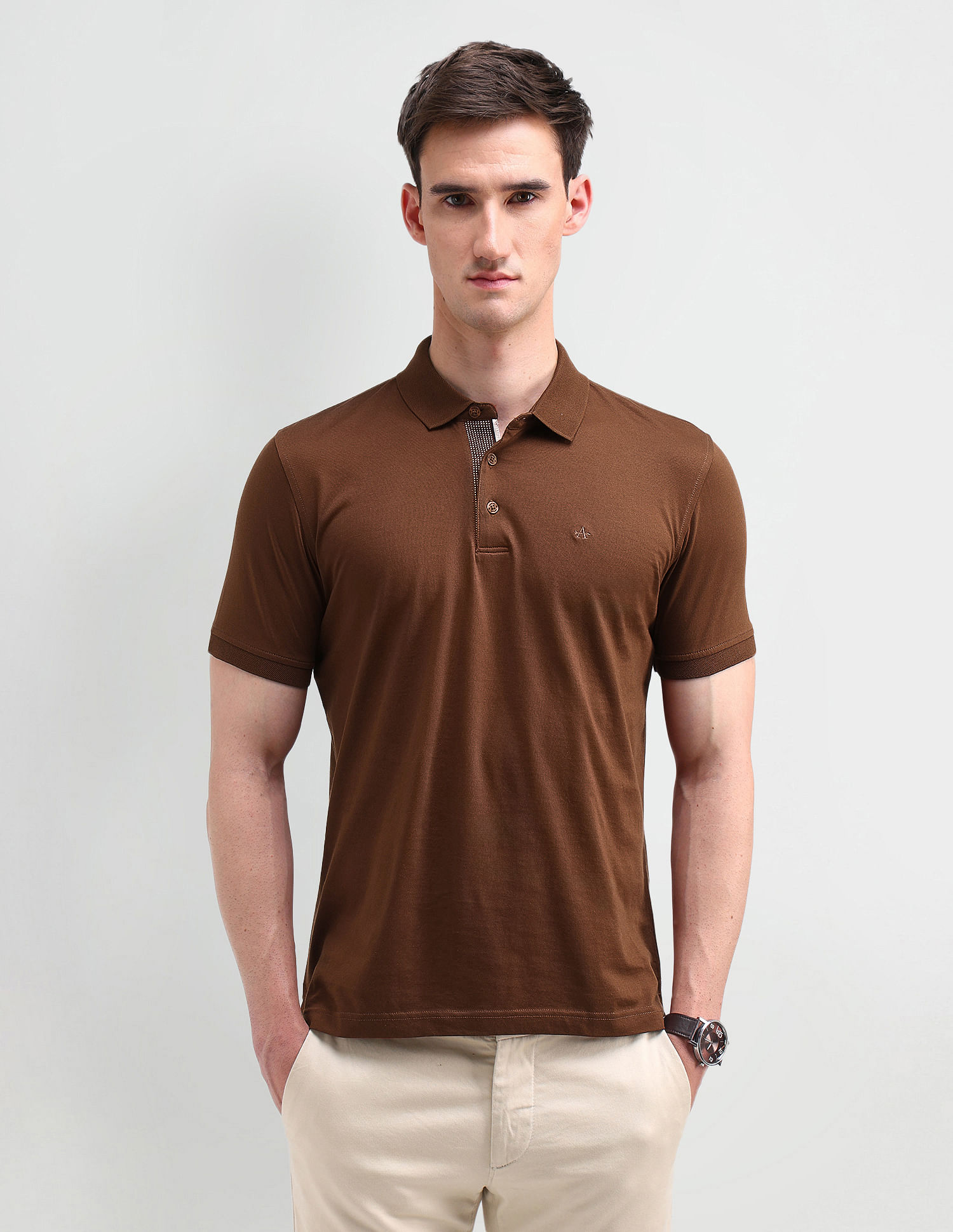 Arrow Solid Regular Polo Shirt