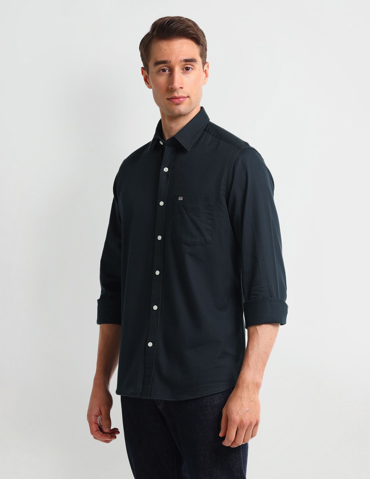 Arrow Sport Manhattan Slim Cotton Shirt