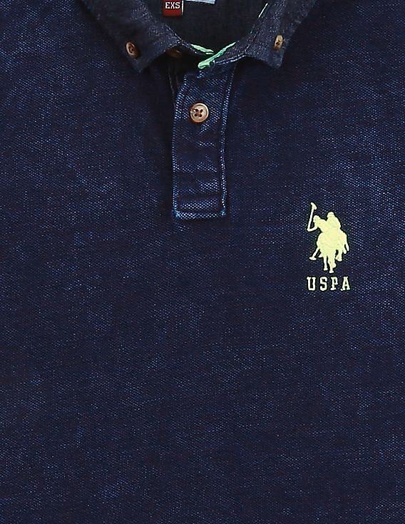 U.S. Polo Assn. Kids Boys Washed Pique Polo Shirt