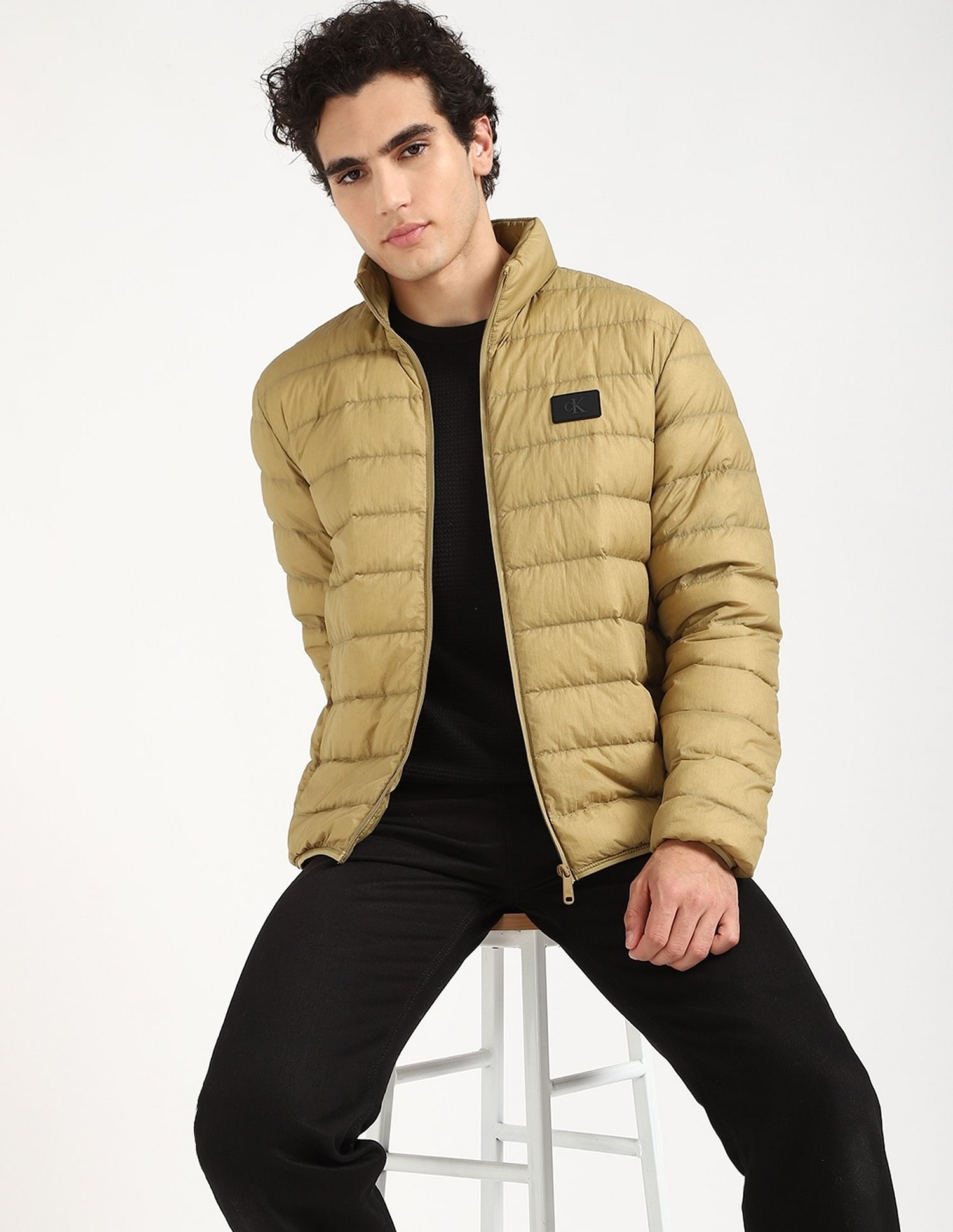 Calvin Klein Jeans Quilted Regular-Fit Nylon Jacket