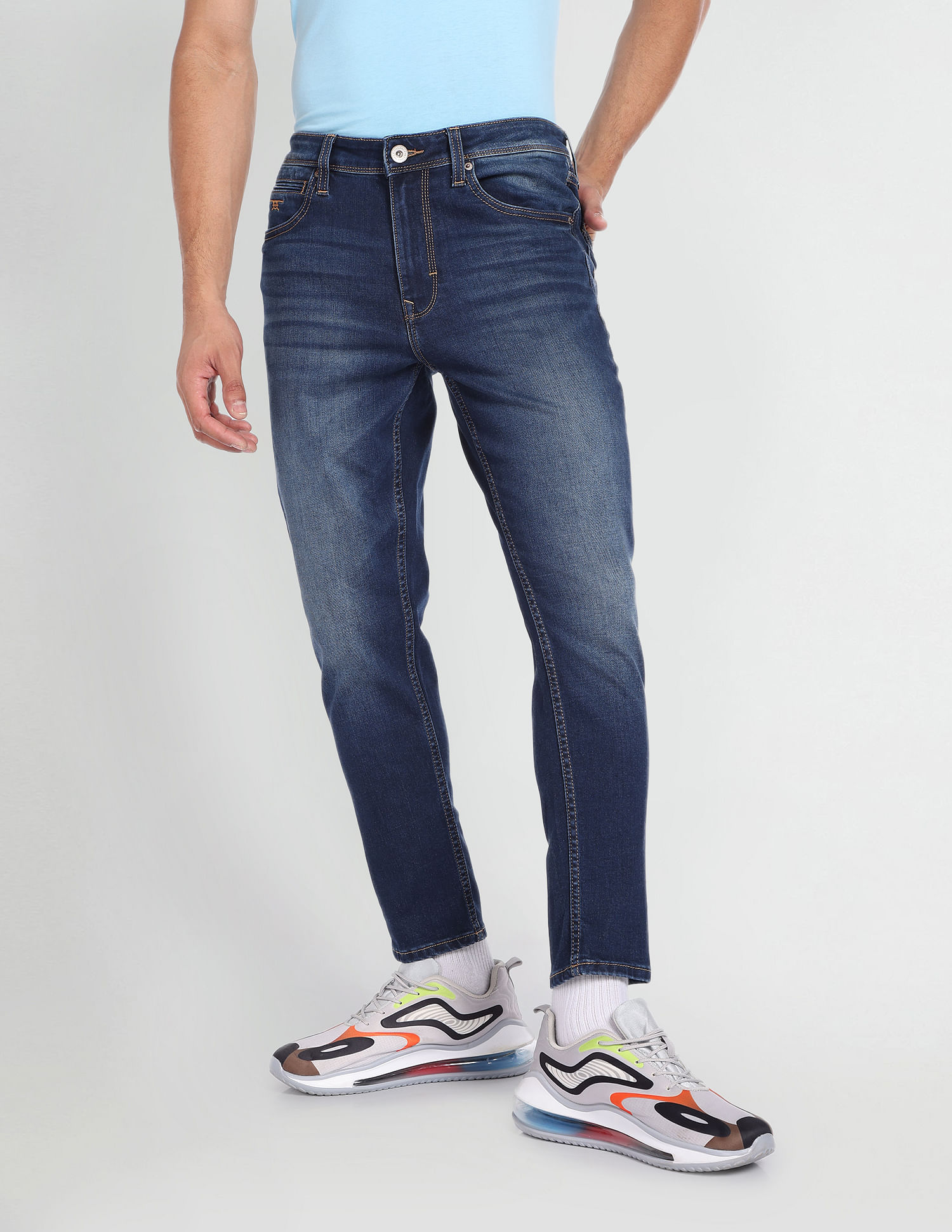 Buy Flying Machine High Rise Mankle Relax Tapered Jeans - NNNOW.com