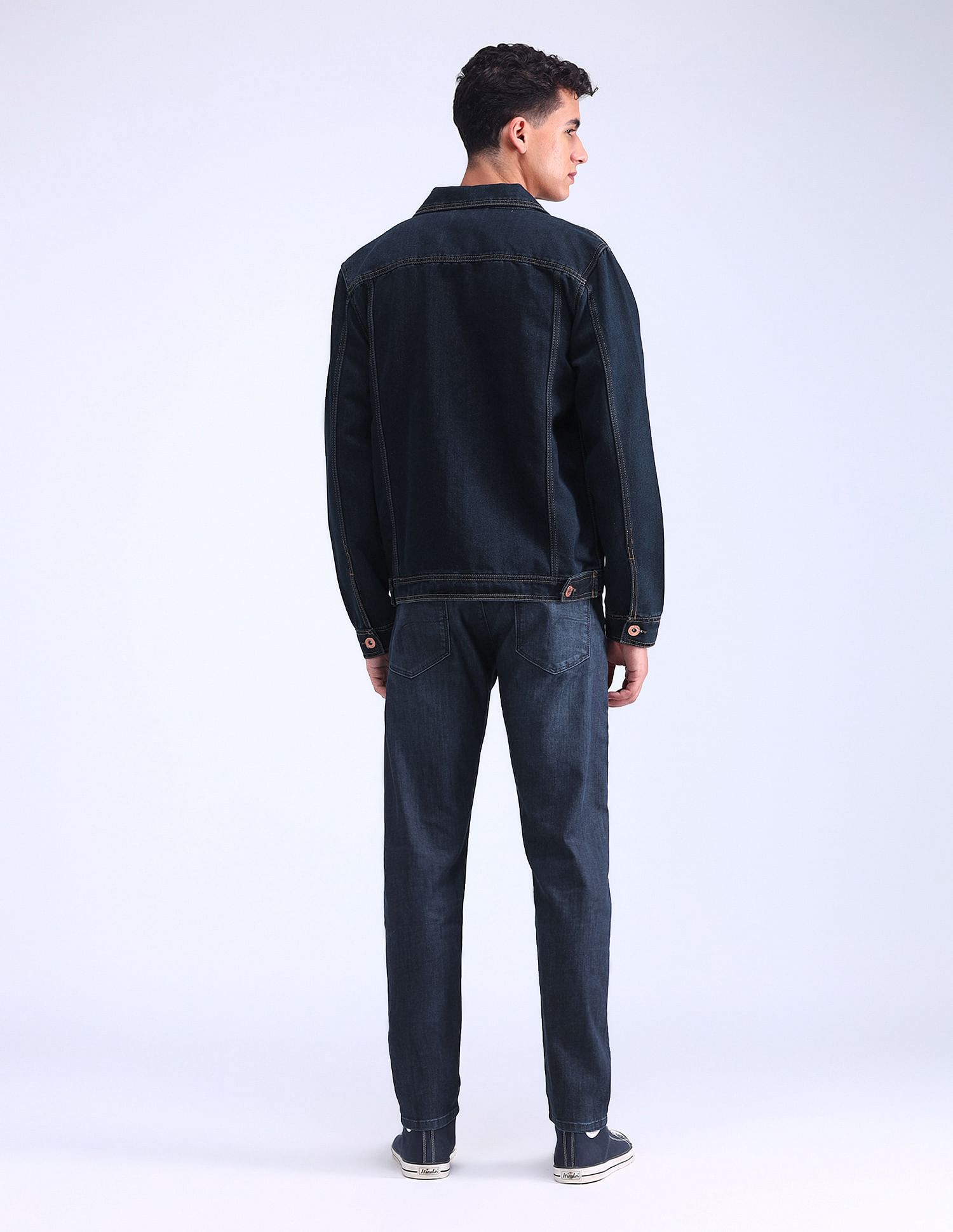 Flying Machine Slash Slim Tapered Fit Blue Jeans